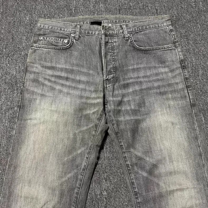 Dior Dior Smoke Grey Distressed Washed Denim Pants Size US 32 / EU 48 - 2 Thumbnail