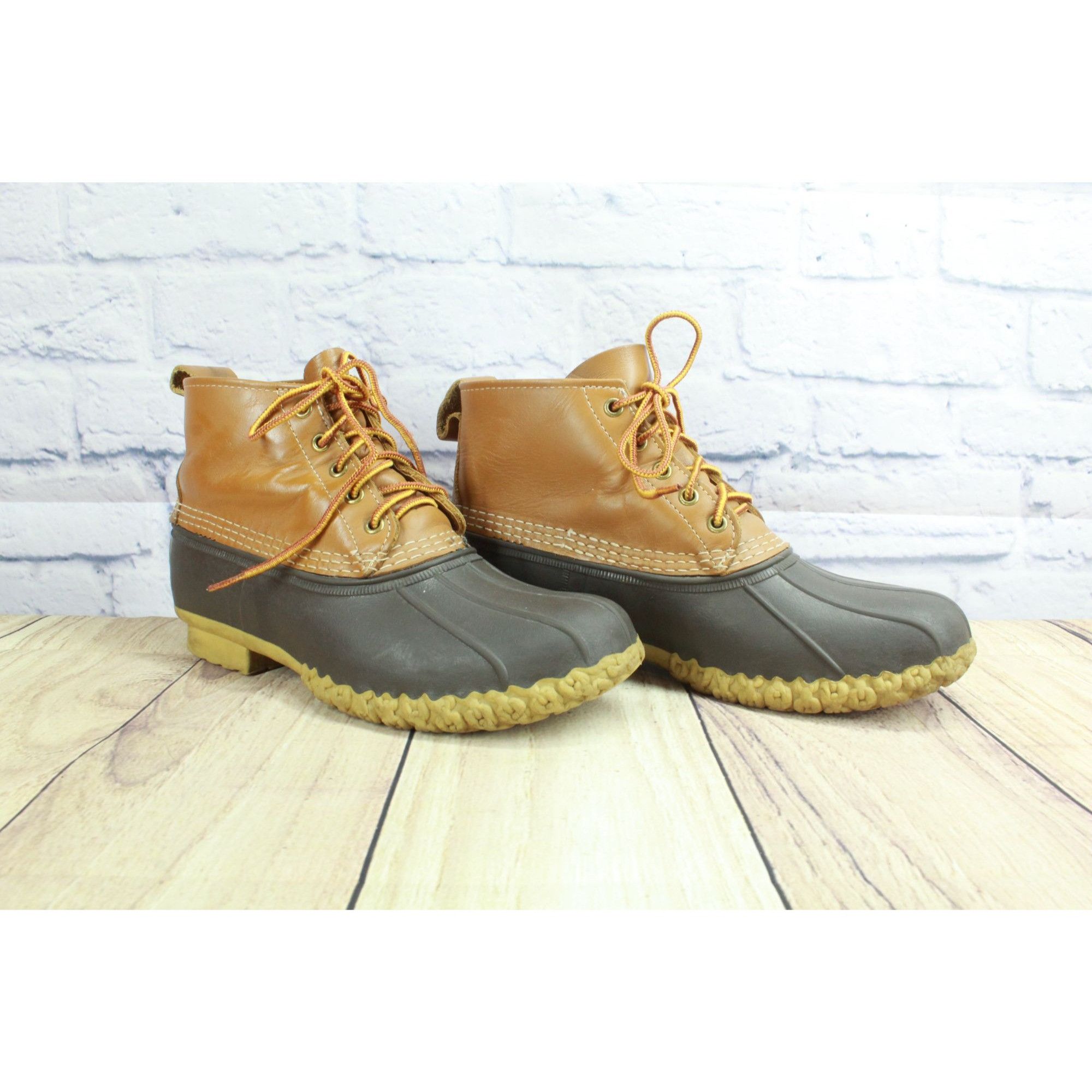 L.L. Bean LL Bean Brown Leather Duck Boots Men’s 8 / W 10 Size US 10 / EU 43 - 3 Thumbnail