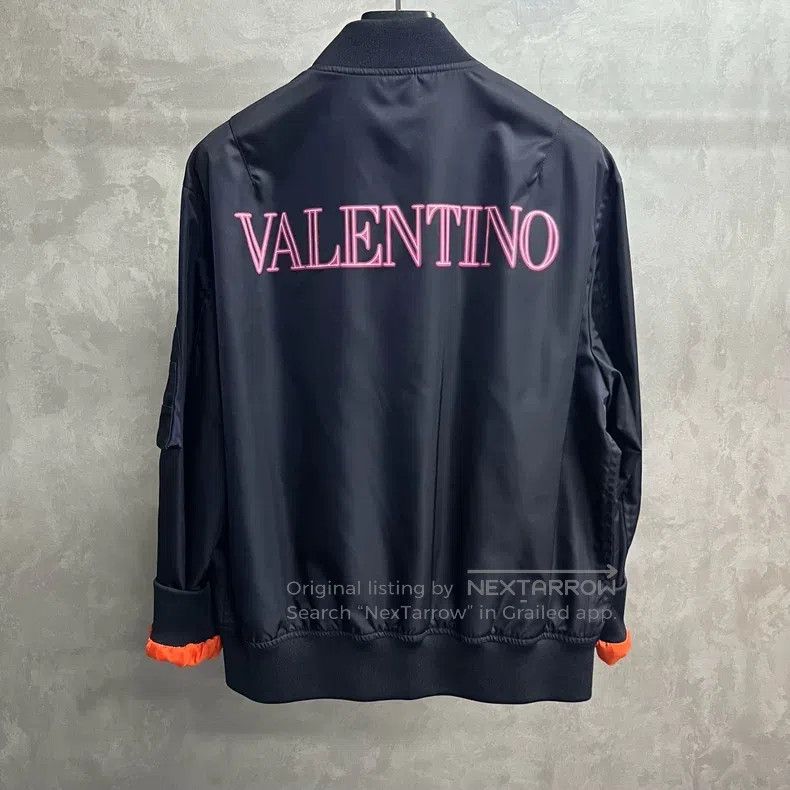 Valentino Valentino Back logo zipper bomber jacket Size US M / EU 48-50 / 2 - 5 Thumbnail