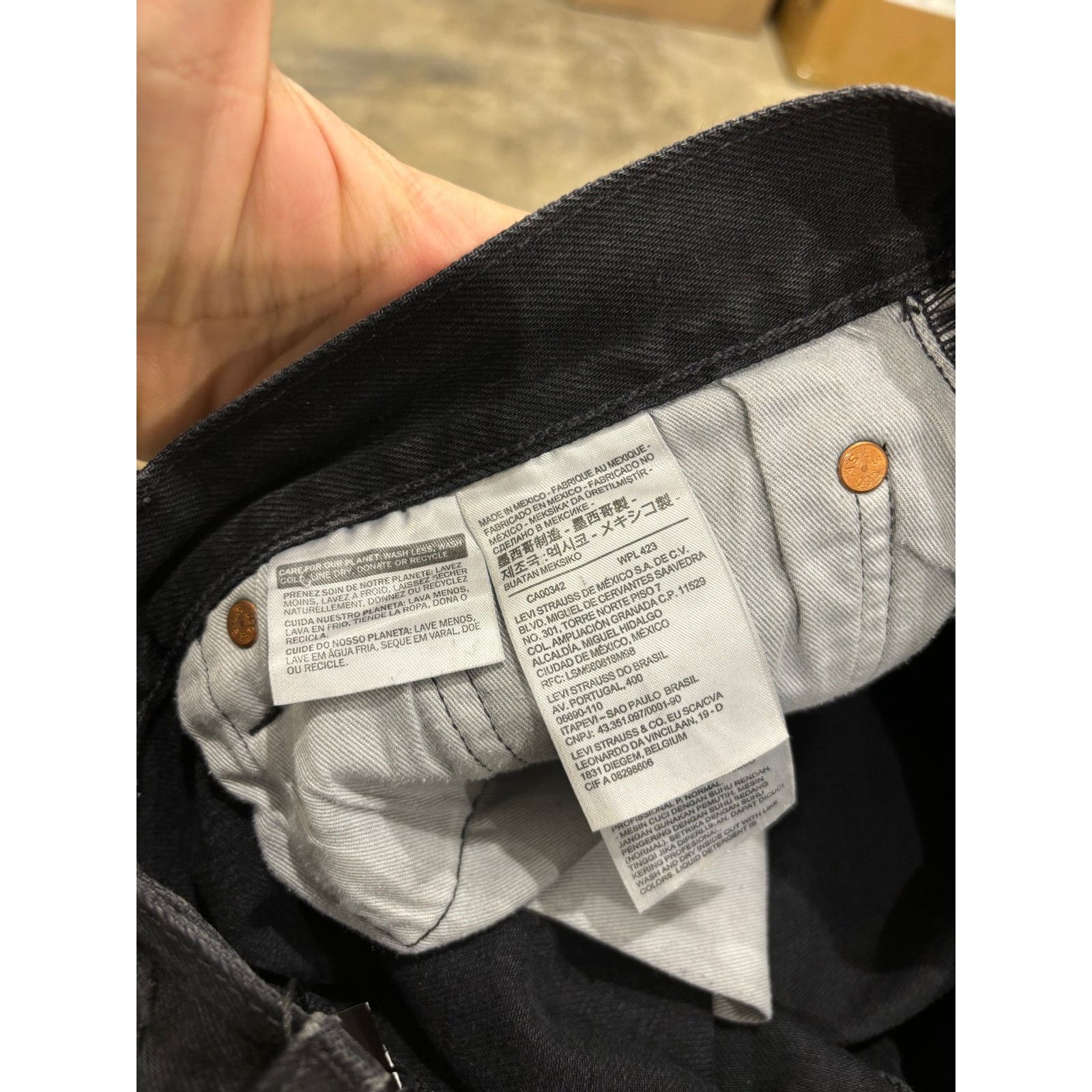 DENIM TEARS Denim Tears Jeans Black One Flower Used 33 Size US 33 - 6 Thumbnail