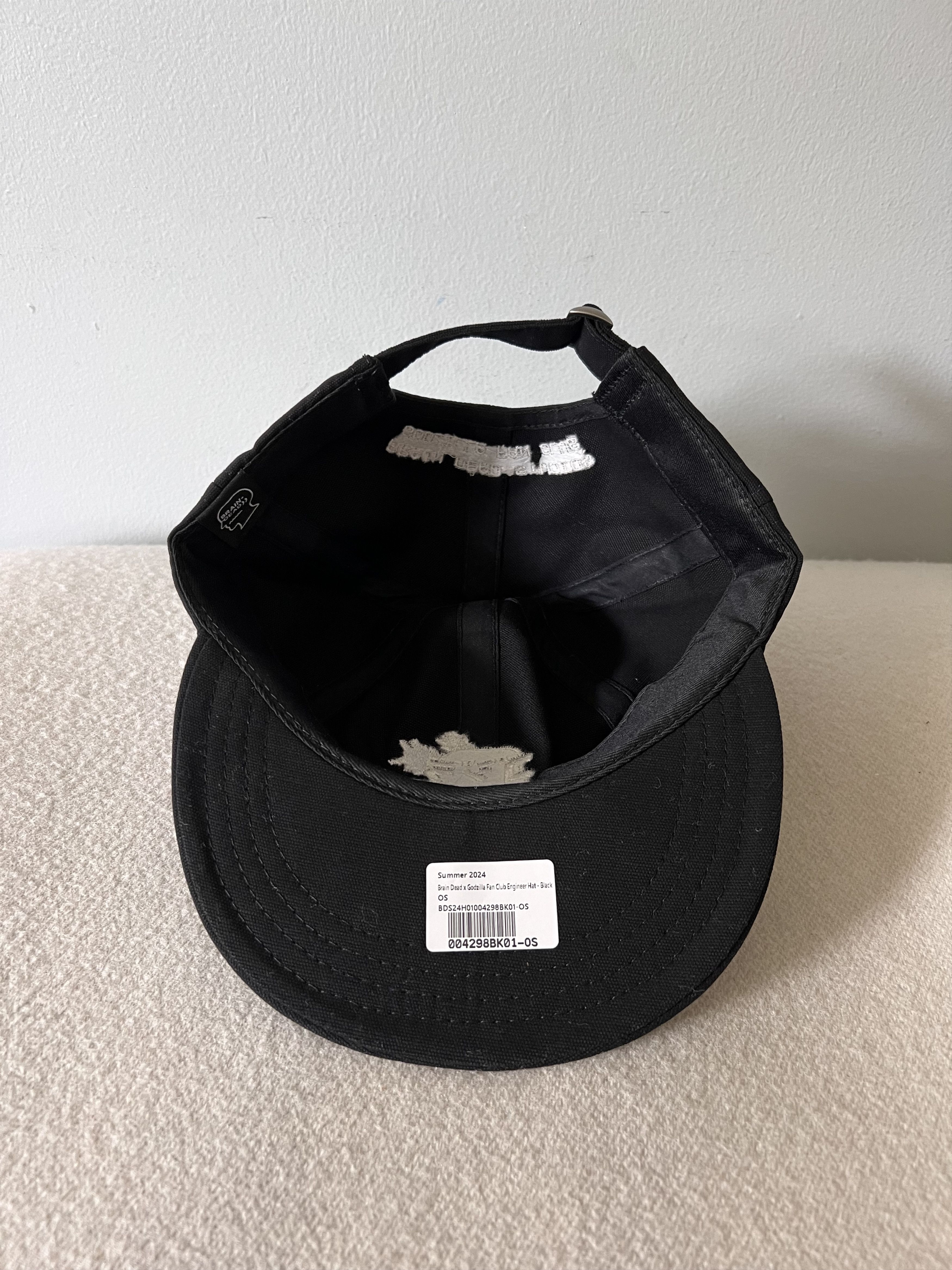 Brain Dead Brain Dead Godzilla Fan Club Engineer Hat in Black Size ONE SIZE - 5 Thumbnail
