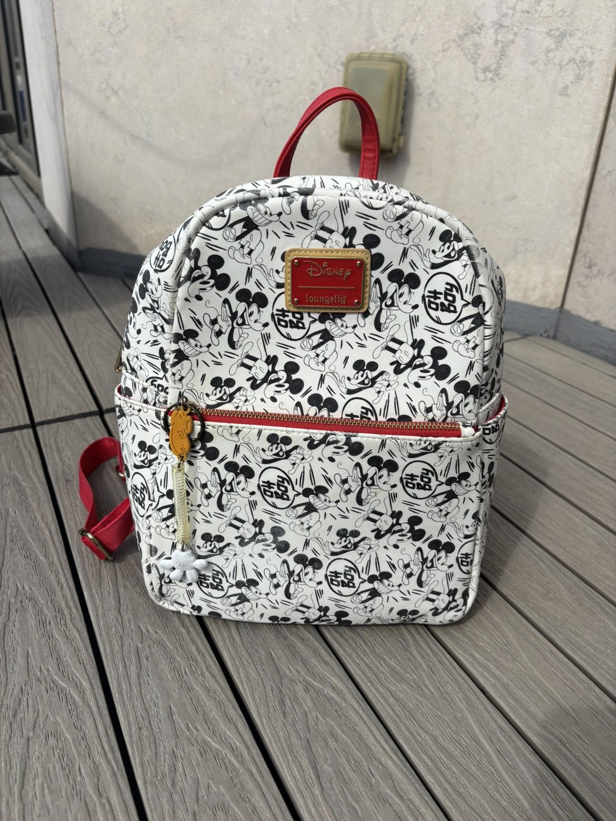 Disney Disney x Loungefly Mickey Mouse Mini Backpack Red White Size ONE SIZE - 1 Thumbnail