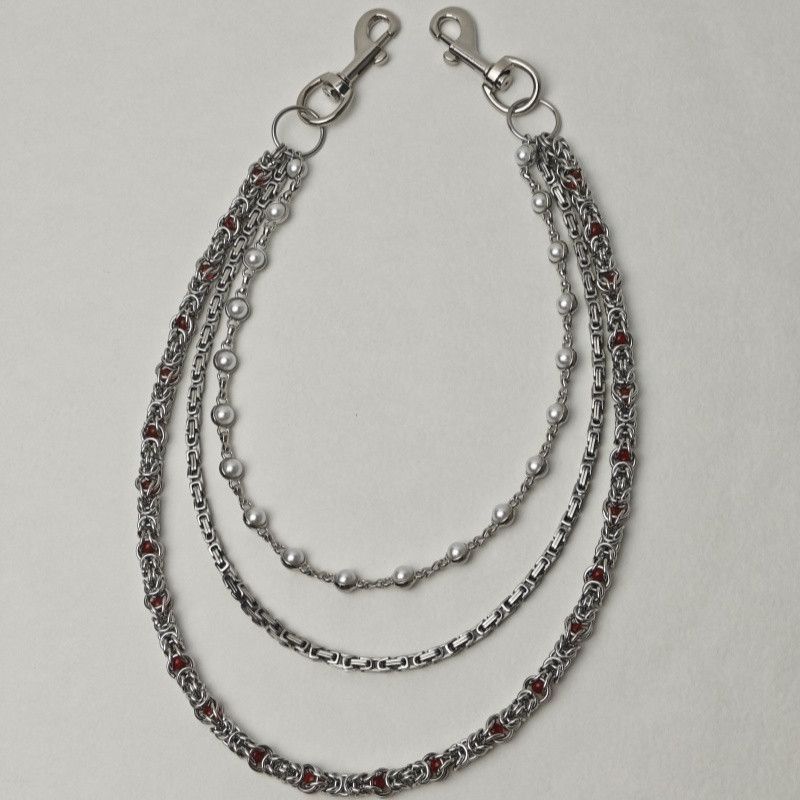 Jewelry Round Beads Multicolor Punk Pants Chain Size ONE SIZE - 6 Thumbnail