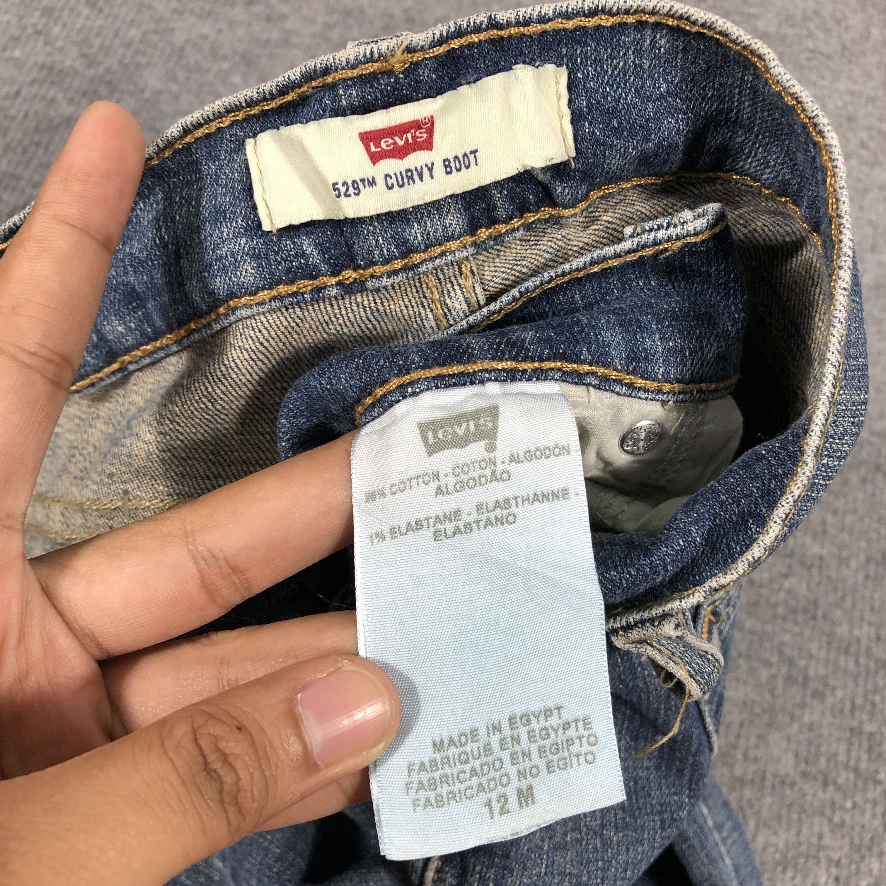 Levi's × Vintage Womens Vintage Levis 529 Jeans Curvy L863W Size 32" / US 10 / IT 46 - 10 Thumbnail