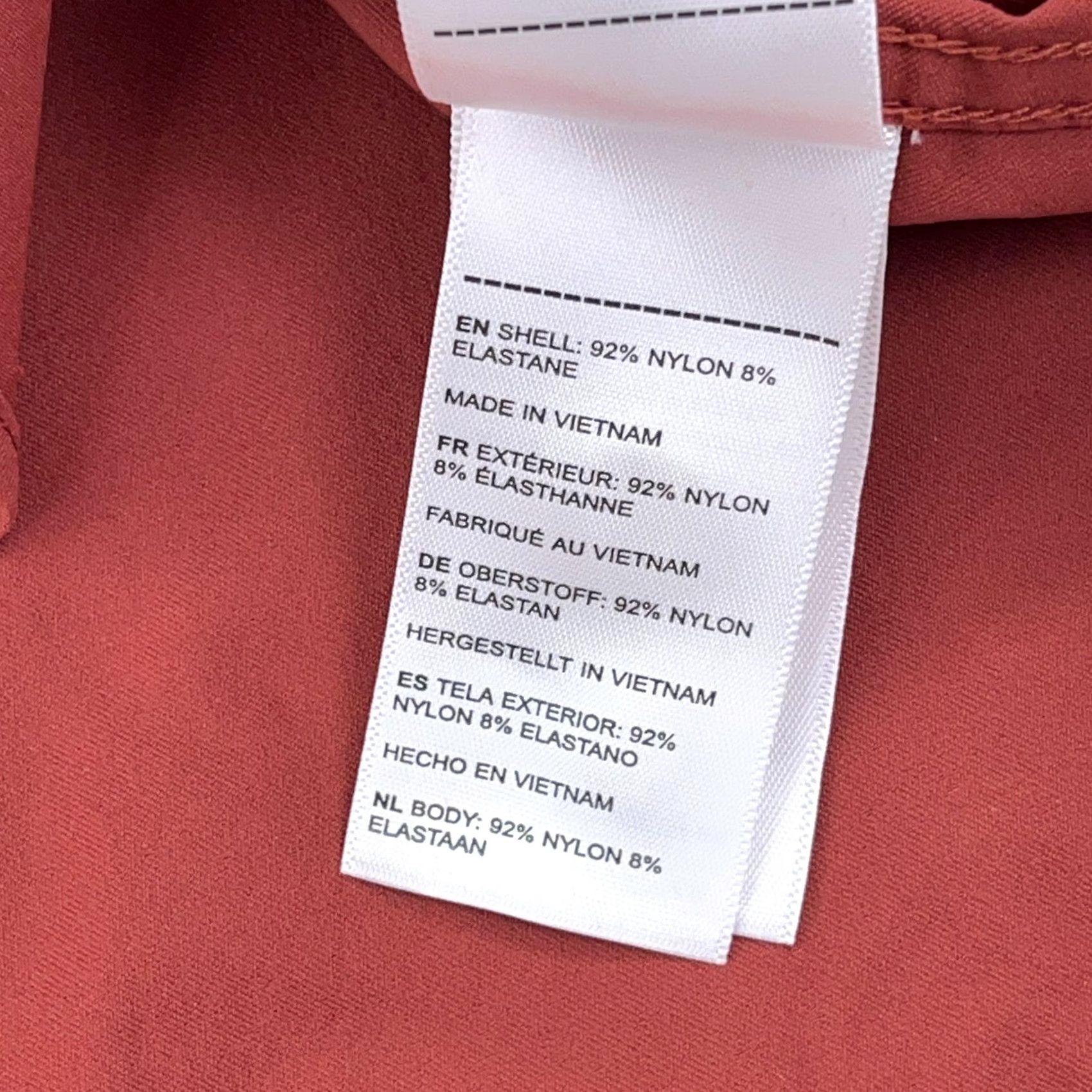 UNTUCKit UNTUCKit Shirt Men Large Orange Button-Up Nylon Performance Stretch Pocket Dress Size 42R - 5 Thumbnail