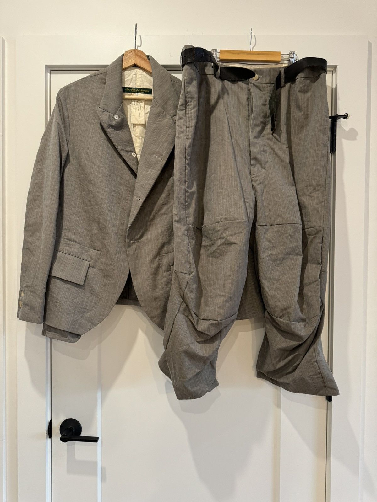 image of Paul Harnden Shoemakers Set Of Pocket Blazer + Lancashire Pants in Grey, Men's (Size XL)