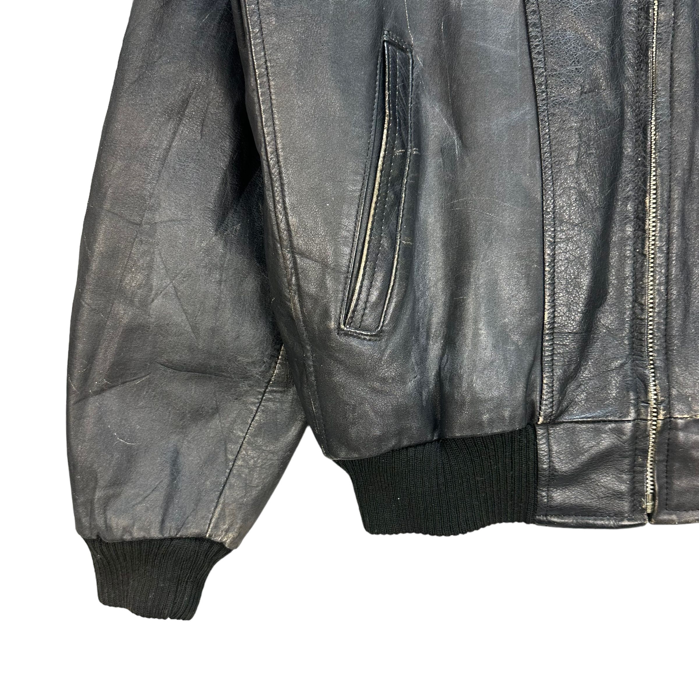 Japanese Brand ERMINE LEATHER JACKET #7991-195 Size US L / EU 52-54 / 3 - 5 Thumbnail