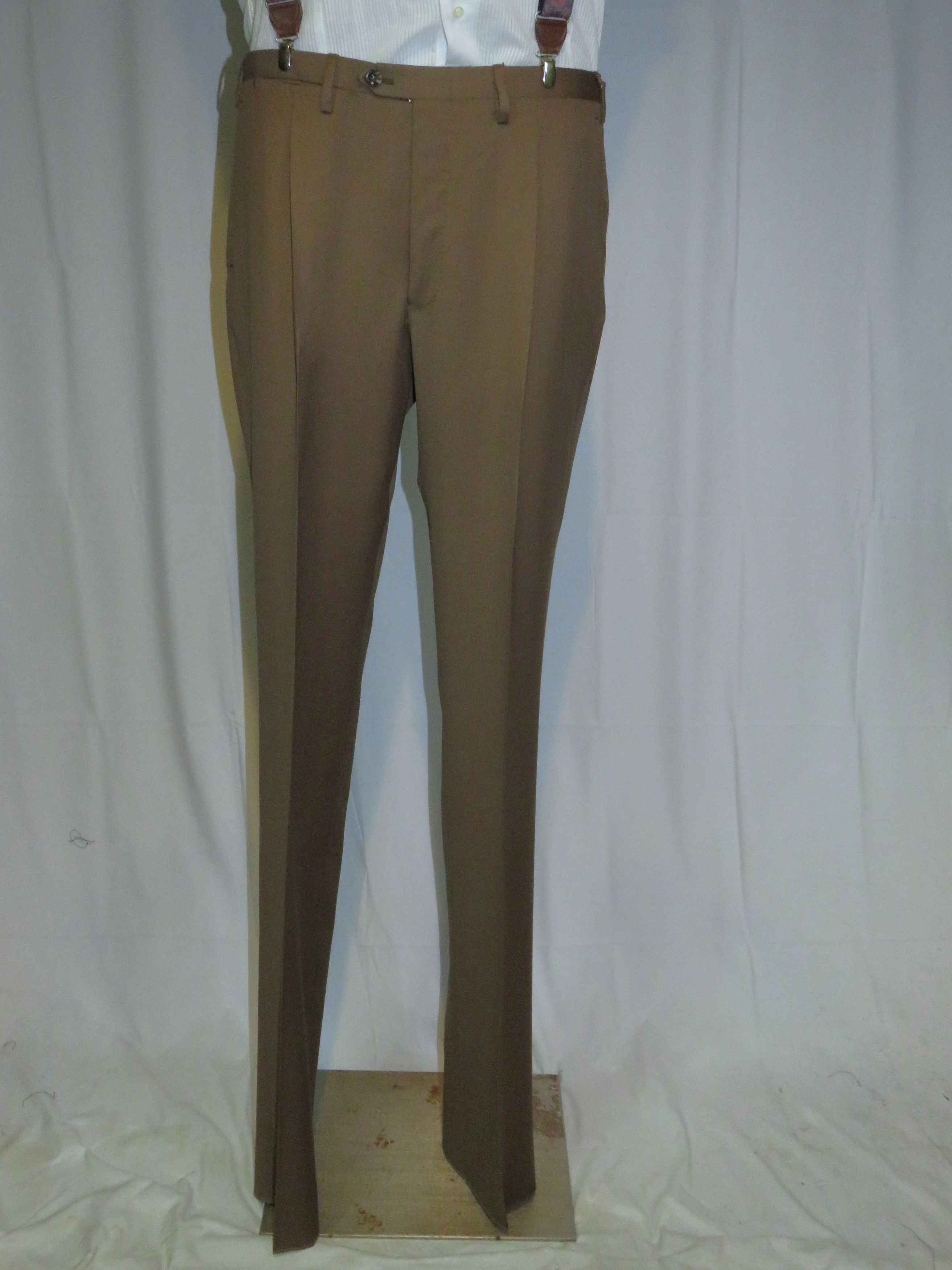 Kiton Custom Solid Brown Double Breasted Suit 45L NWT $12000 Size 46L - 15 Thumbnail