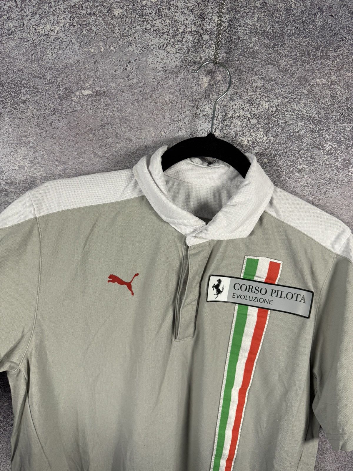 Ferrari × Puma × Vintage Vintage Puma Ferrari Corso Pilota Evoluzione Polo Shirt M sz Size US M / EU 48-50 / 2 - 5 Thumbnail