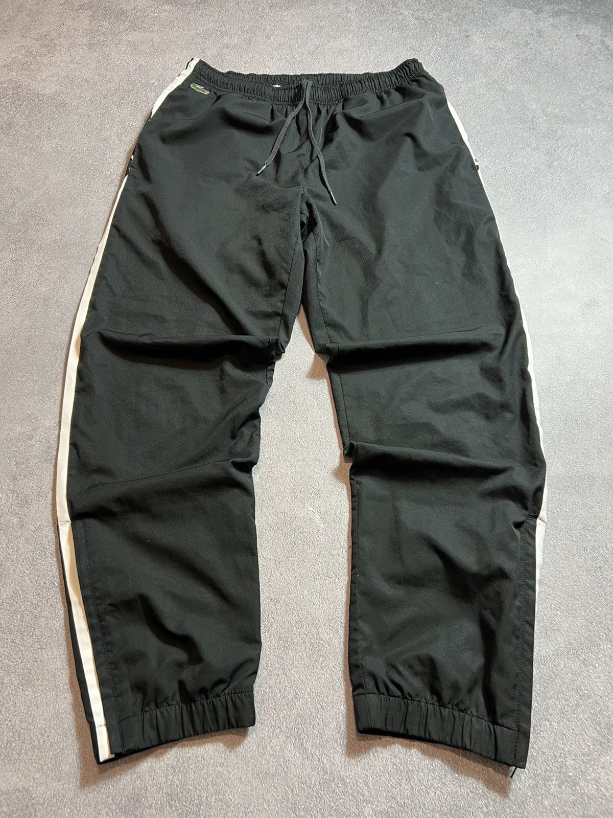 Lacoste Lacoste vintage tracksuit black hype Y2K Drill Swag Pants🖤 Size US 33 - 3 Thumbnail