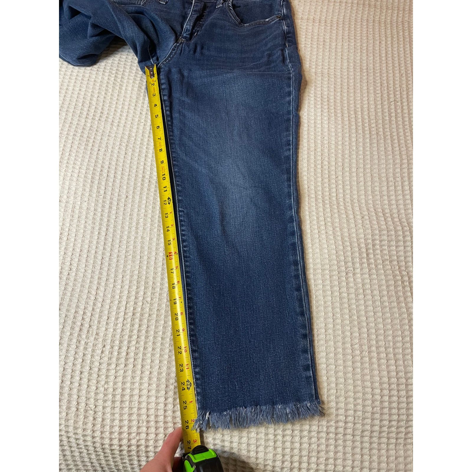 Other Universal Thread Blue Pantalon Crop Girlfriend Jeans 8 Size 30" / US 8 / IT 44 - 4 Thumbnail