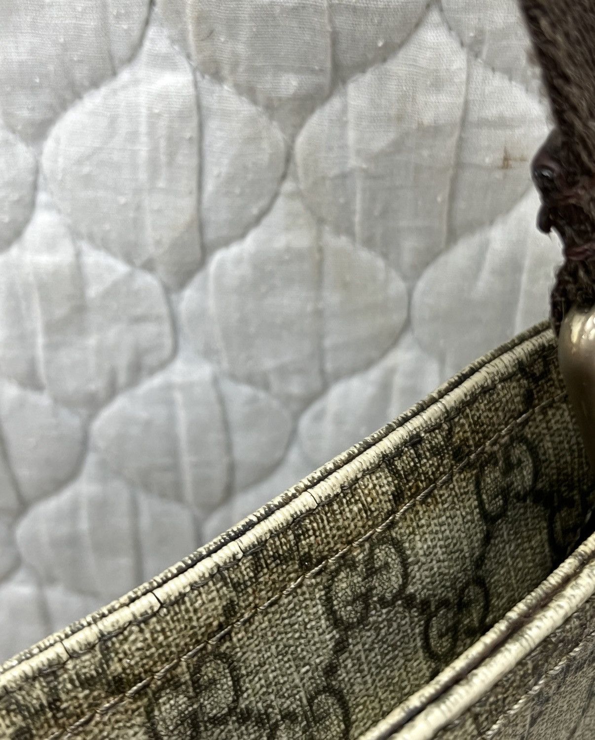 Gucci 🔥🔥🔥AUTHENTIC VINTAGE GUCCI MONOGRAM BAG Size ONE SIZE - 14 Thumbnail