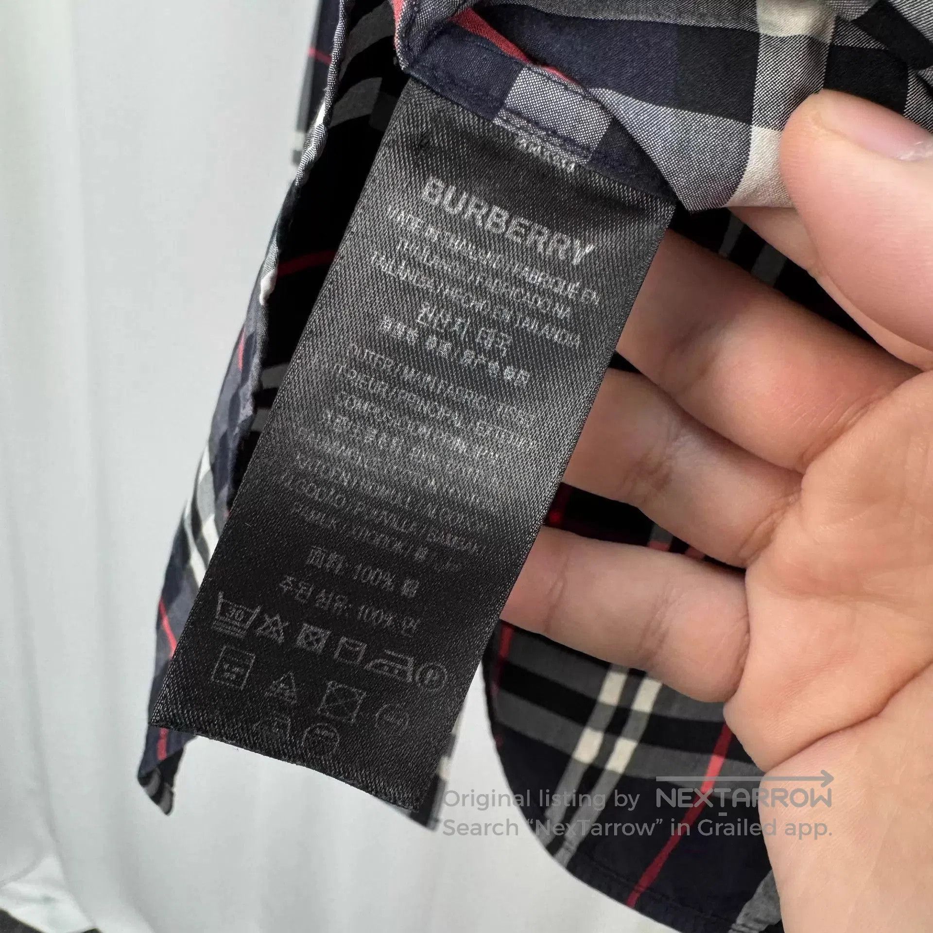 Burberry Plaid Long-Sleeve Button-Up Shirt. Size US S / EU 44-46 / 1 - 6 Thumbnail