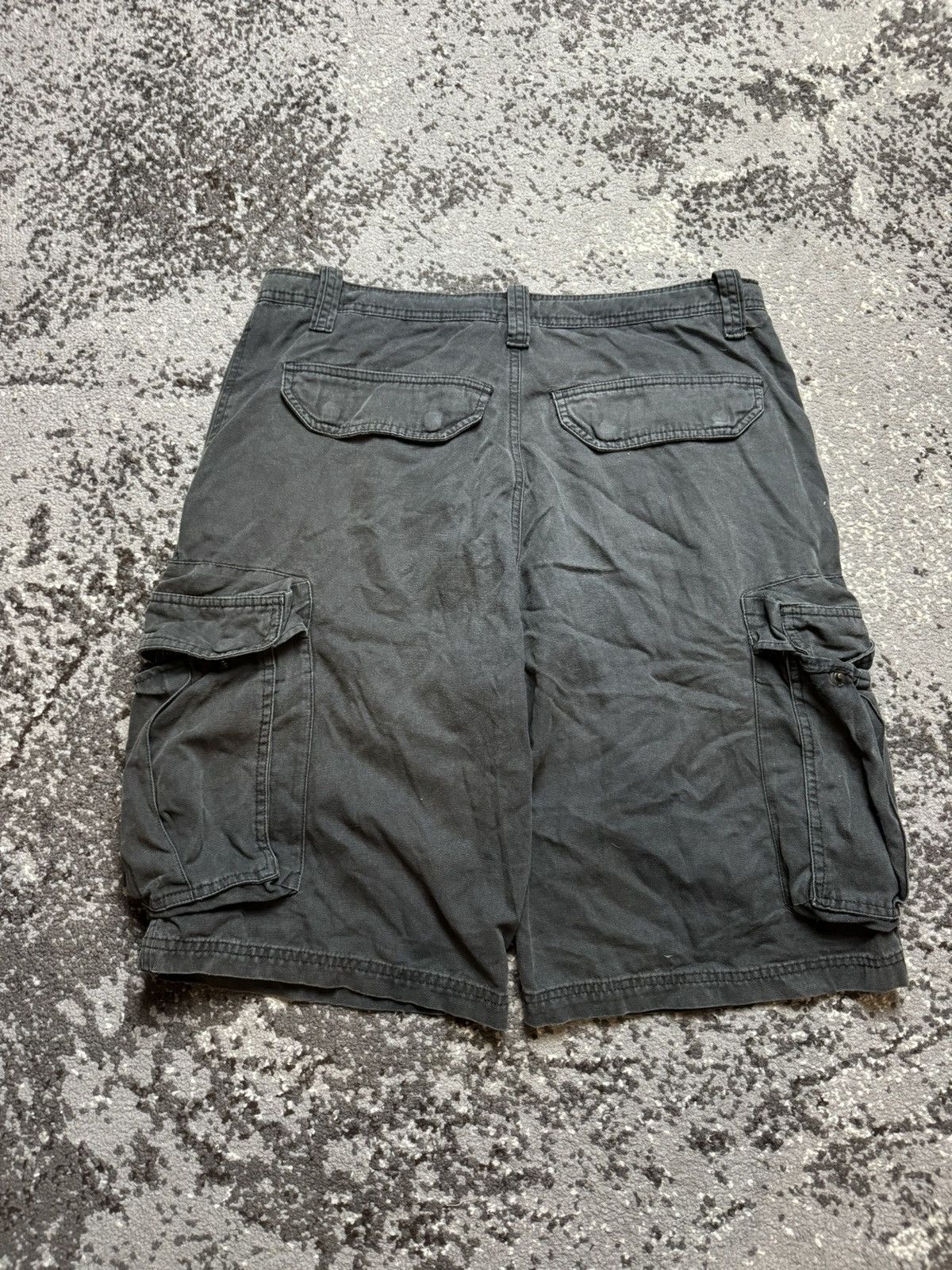 Nike × Vintage Vintage Y2K Nike Swoosh Military Baggy Cargo Shorts Drill Size US 34 / EU 50 - 10 Thumbnail