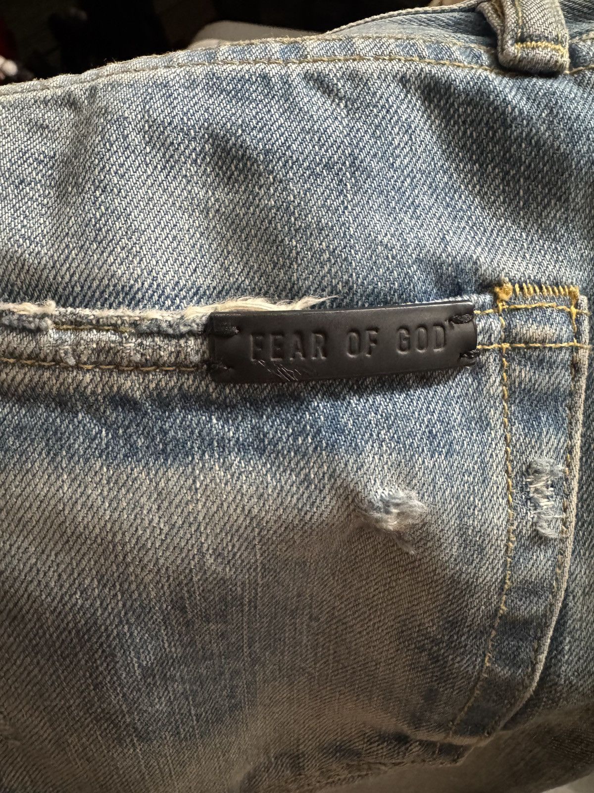 Fear of God Fear of God 7th Collection Distressed Jeans (5 Yr Indigo) Size US 32 / EU 48 - 6 Thumbnail