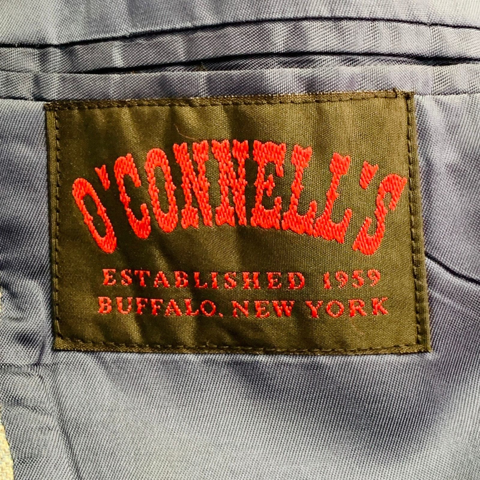 Other Size 42 Long Blue Cream Textured Single breasted Sport Coat Size 42L - 6 Thumbnail