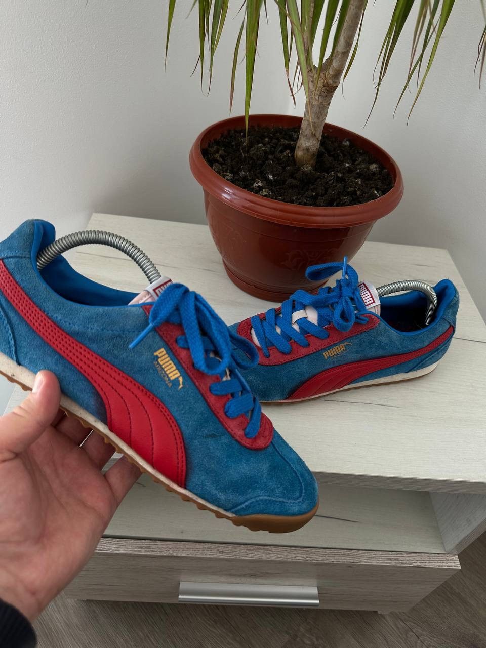 Puma × Vintage Vintage Japanese Puma Arizona Faded Blue Sneakers Size US 7.5 / EU 40-41 - 3 Thumbnail