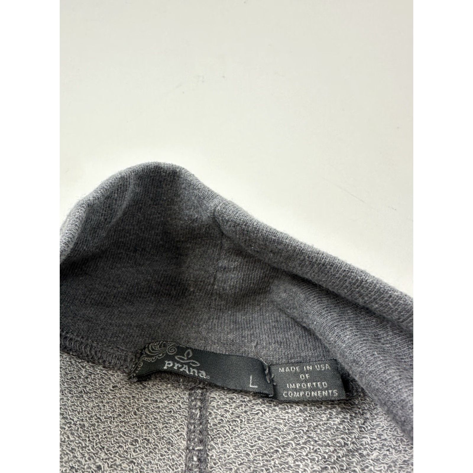 Prana Prana Sweater Womens Large Gray Cardigan Open Front Centerpiece Wrap Sweatshirt Size M / US 6-8 / IT 42-44 - 4 Thumbnail