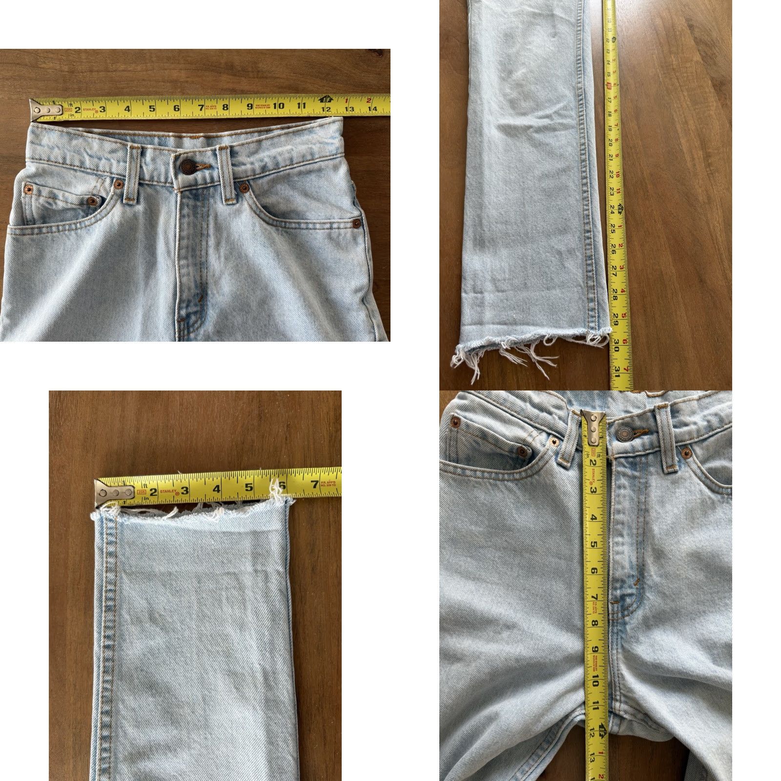 Levi's VINTAGE Levi's 512 Slim Jeans Womens Size 5 Long 25x30 Denim Blue 80s 90s Retro Logo City Size 27" / US 4 / IT 40 - 8 Thumbnail