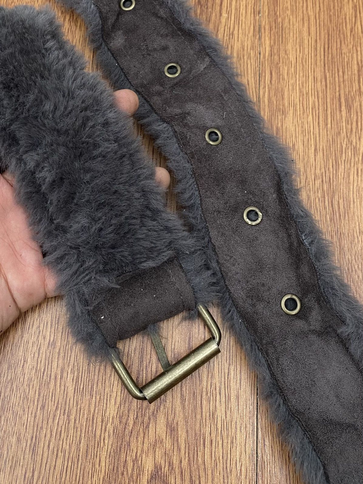 If Six Was Nine × Japanese Brand × Le Grande Bleu (L.G.B.) Faux fur reversible belt Size ONE SIZE - 5 Thumbnail