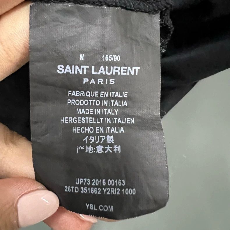 Yves Saint Laurent Saint Laruent Black Tooth Print Short Sleeve 2502-Nextarrow Size US M / EU 48-50 / 2 - 3 Thumbnail