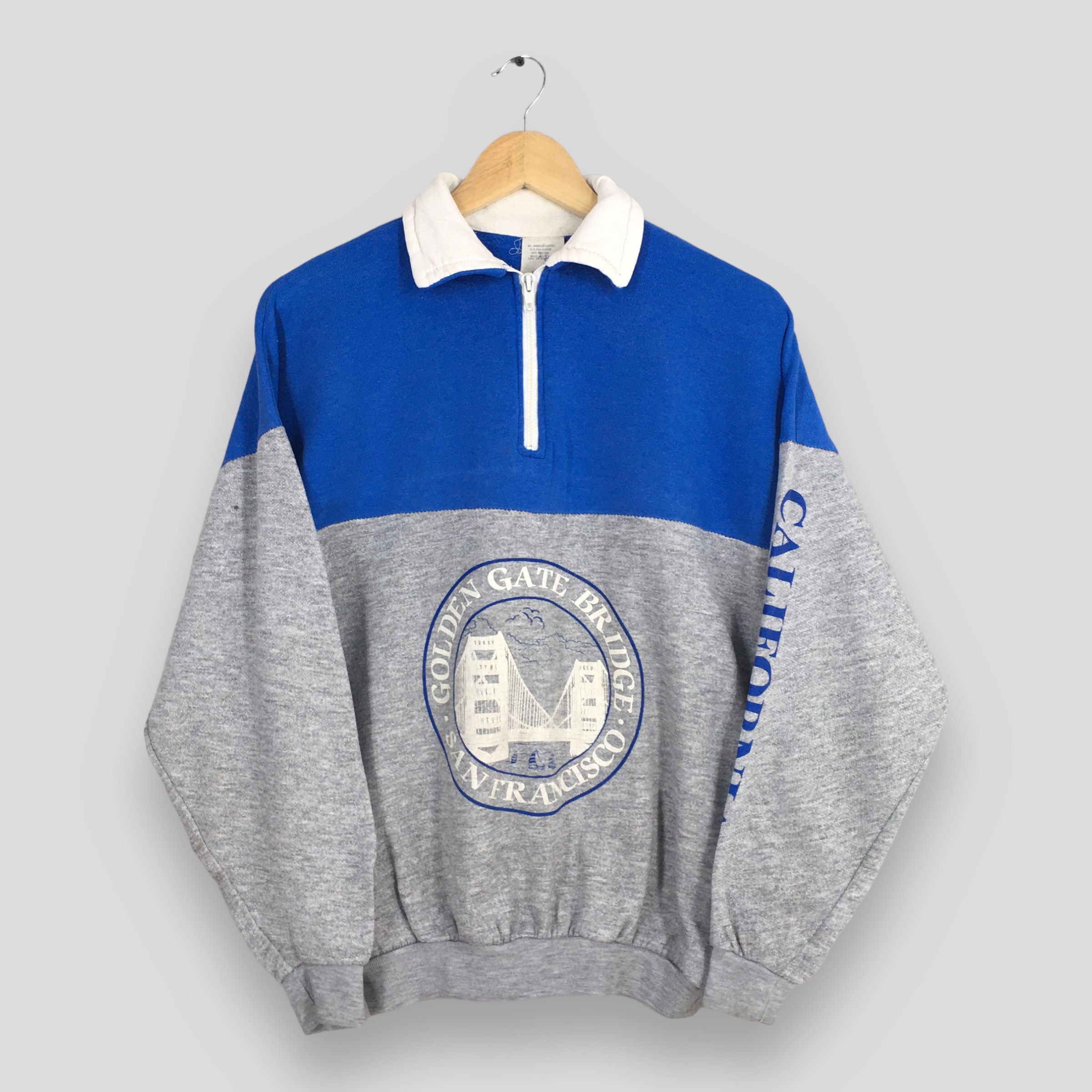 Vintage Vintage San Francisco Usa Blue Jumper Sweatshirt Large Size US L / EU 52-54 / 3 - 1 Thumbnail