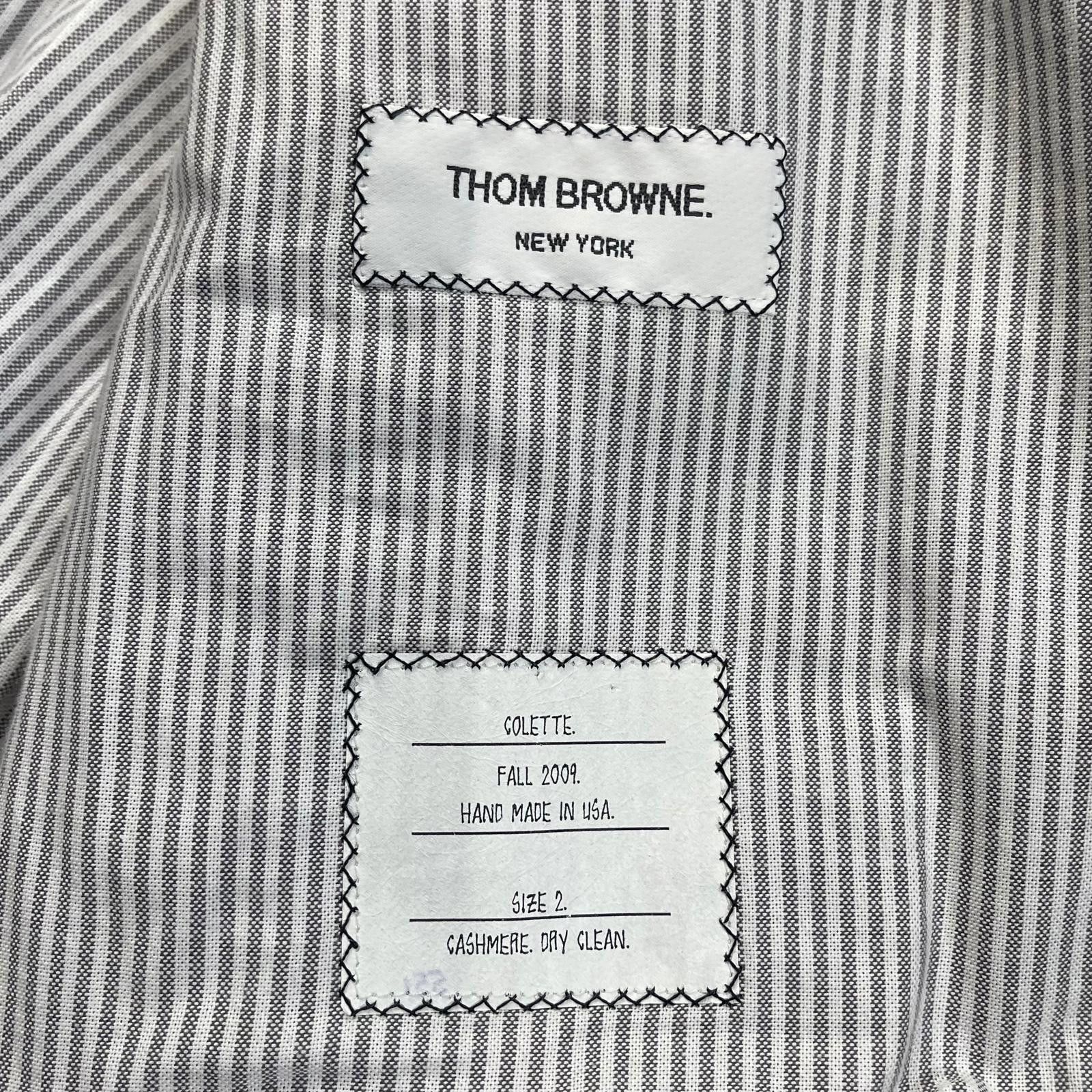 Thom Browne Thom Browne Cashmere Padded Shoulder Jacket Size US M / EU 48-50 / 2 - 3 Thumbnail