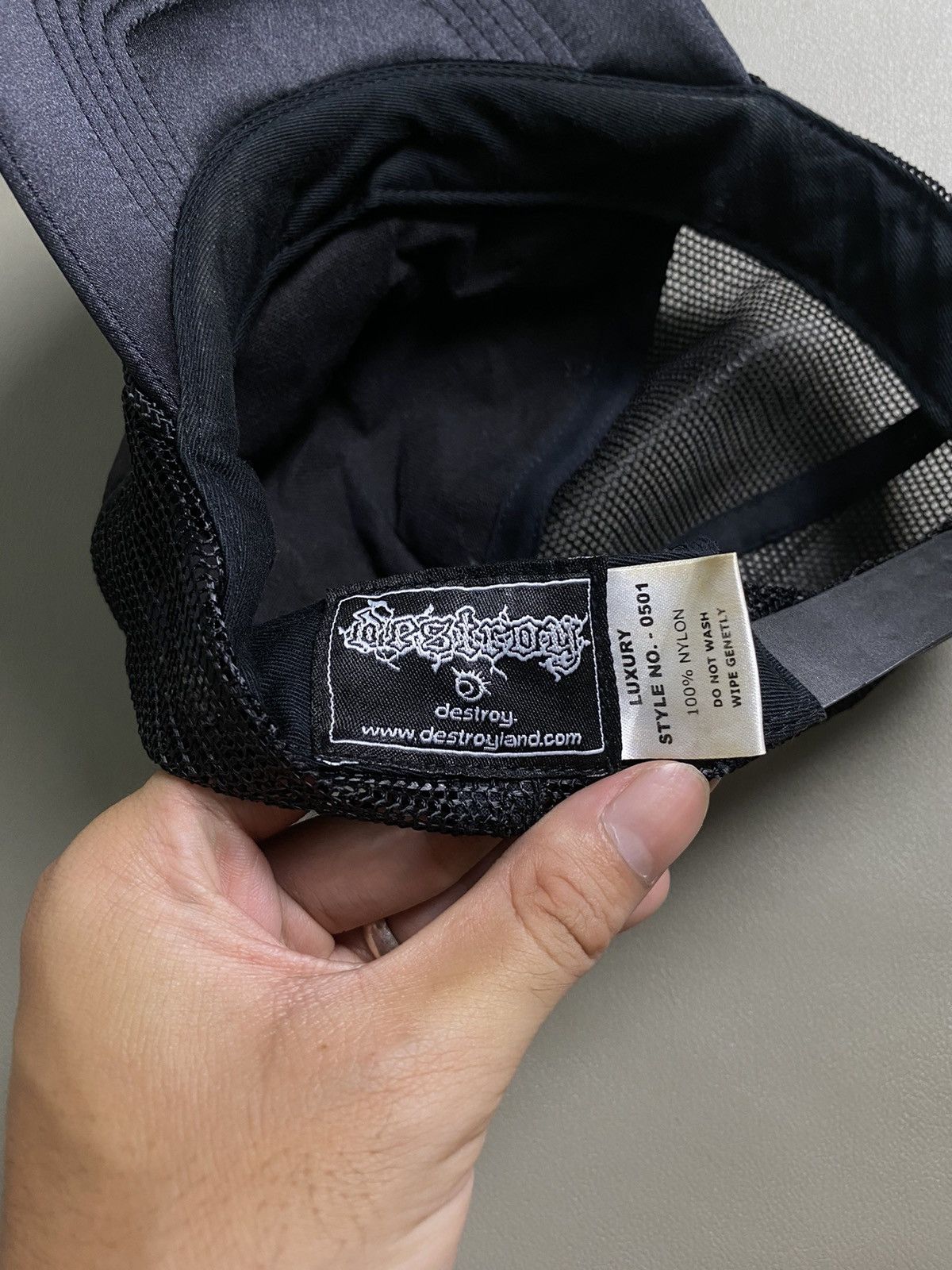 If Six Was Nine × Japanese Brand × Le Grande Bleu (L.G.B.) Destroy Japanese Trucker Cap Size ONE SIZE - 9 Thumbnail