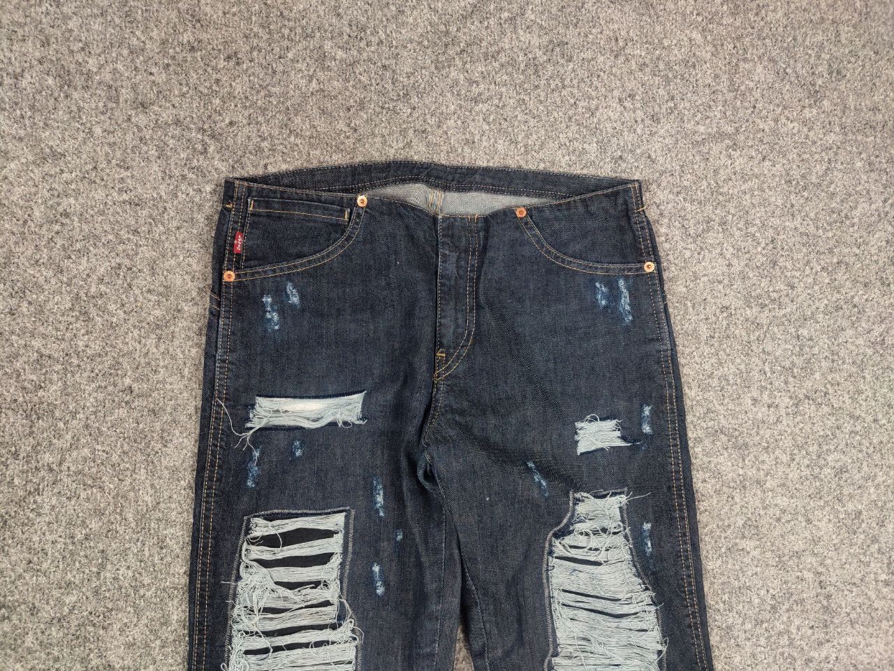 Le Grande Bleu (L.G.B.) Vintage Levis 565 Low Flared Jeans If Six Was Nine Style Size 29" - 8 Thumbnail
