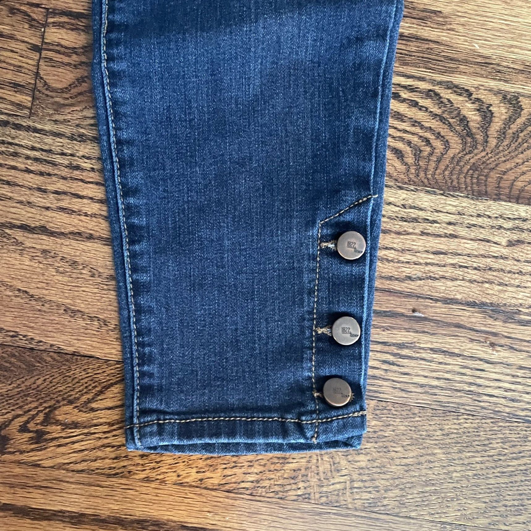 Vintage 1882 Denim Jeans Women Regular Size 6 Dark Wash 28 Waist 26 Inseam Skinny Style CJ8M1316E2 51504 Blue Denim Jeans Size 28" / US 6 / IT 42 - 5 Thumbnail