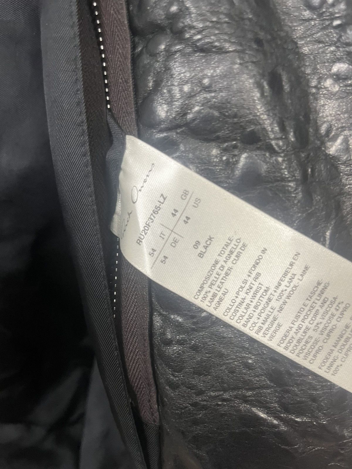 Rick Owens FW20 ‘PERFORMA’ Acid Lambskin Bomber Jacket Size US L / EU 52-54 / 3 - 5 Thumbnail