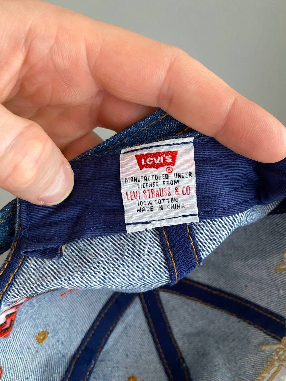 Levi's Vintage Clothing × Vintage Levi's 90s Vintage Denim Blue Cap "American Legend" Size ONE SIZE - 13 Thumbnail