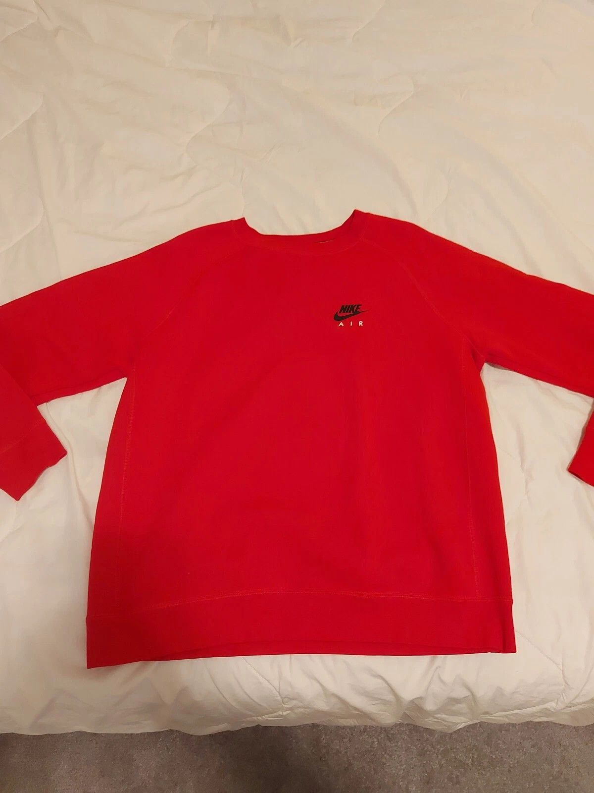 Nike Nike Air Crew Neck Sweatshirt Men's Large Red Size US L / EU 52-54 / 3 - 1 Thumbnail