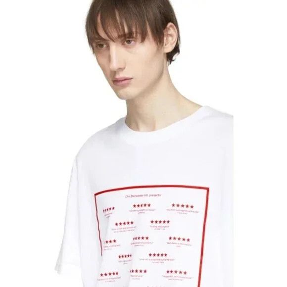 Other Chin Menswear Intl. Love T-Shirt Size M Mens White Nwt $105 Size US M / EU 48-50 / 2 - 13 Thumbnail