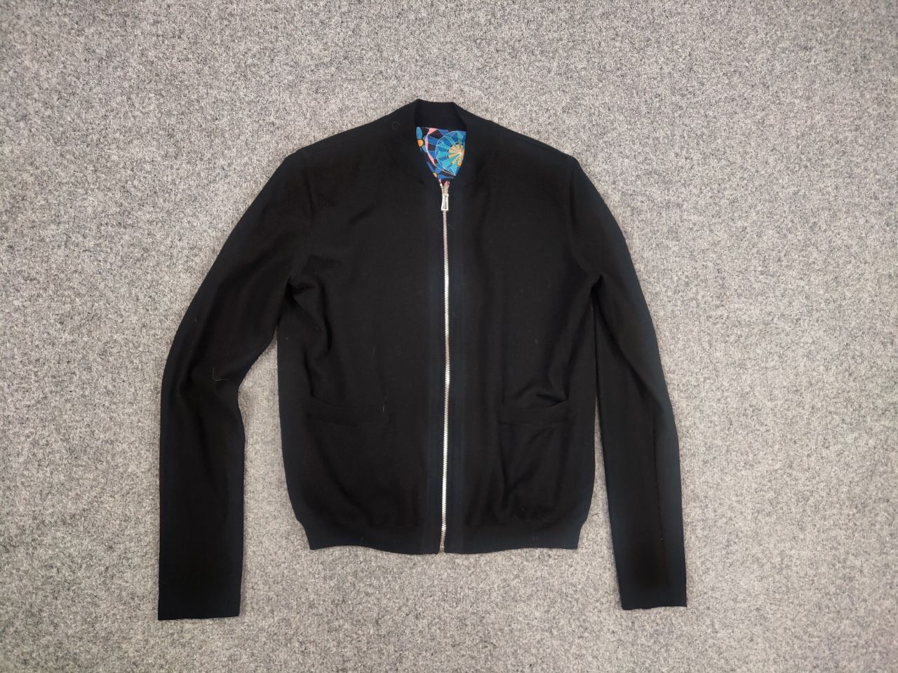 Paul Smith Paul Smith reversible Black Floral wool Bomber Light Jacket Size S / US 4 / IT 40 - 9 Thumbnail