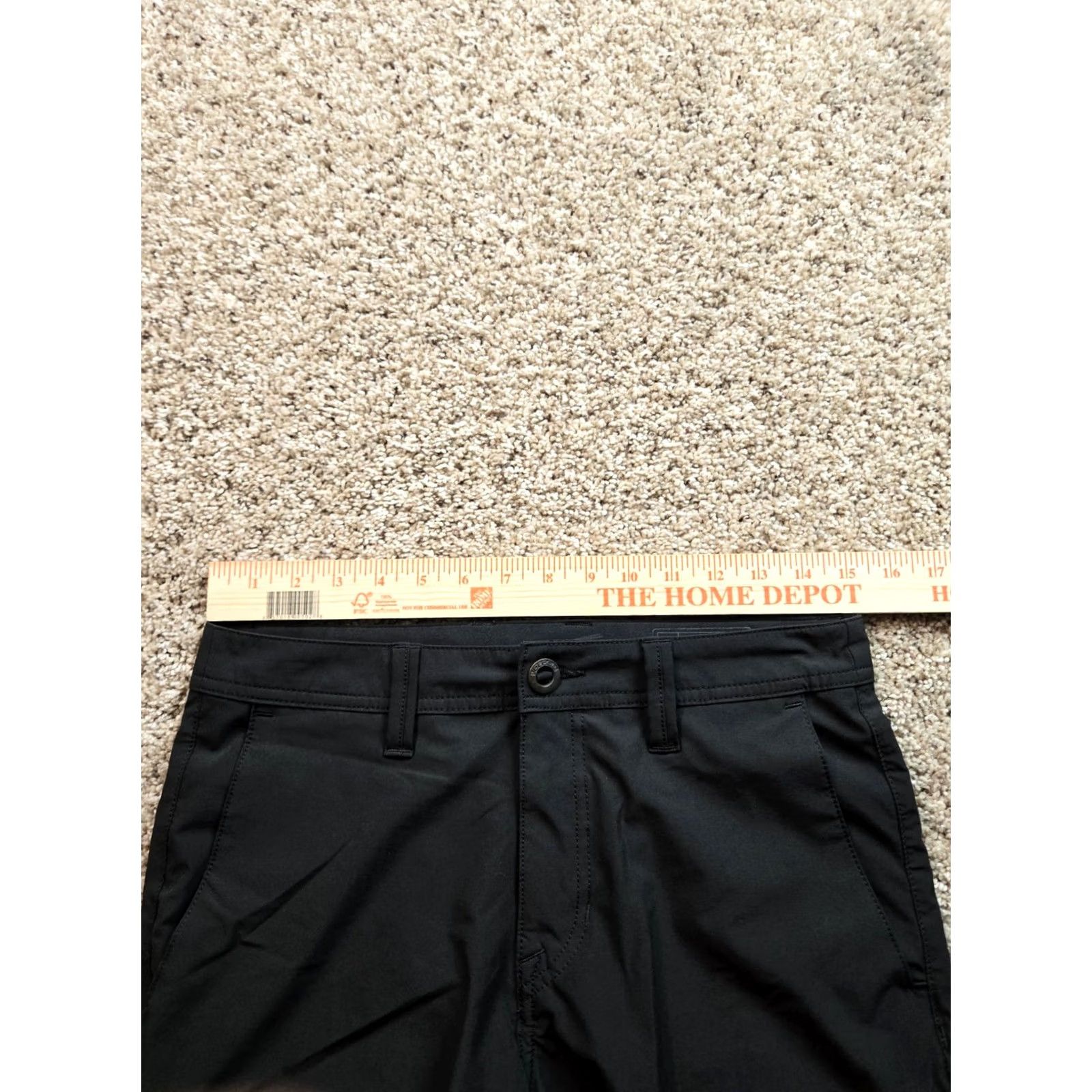 Volcom Volcom Hybrid Shorts Mens 28 Black Chino Flat Front Stretch Pockets 9" Inseam Size US 28 / EU 44 - 7 Thumbnail