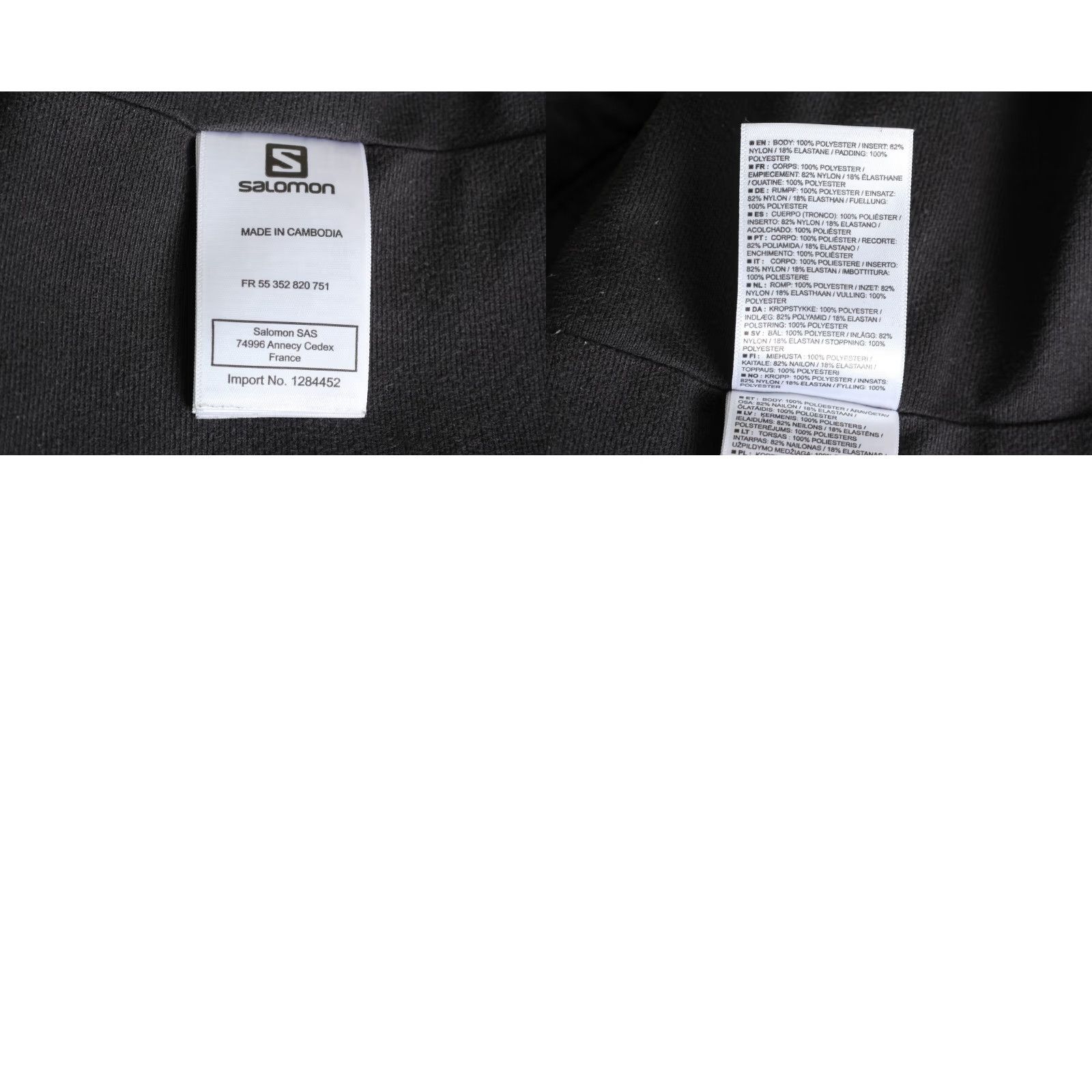 Salomon Salomon CLIMA WIND Fleece Lined Jacket Men Size L MJ3667 Windbreaker, Full Zip, Padded, Casual, Travel, Autumn Spring Winter, Black, Logo, XS? Size US L / EU 52-54 / 3 - 8 Thumbnail