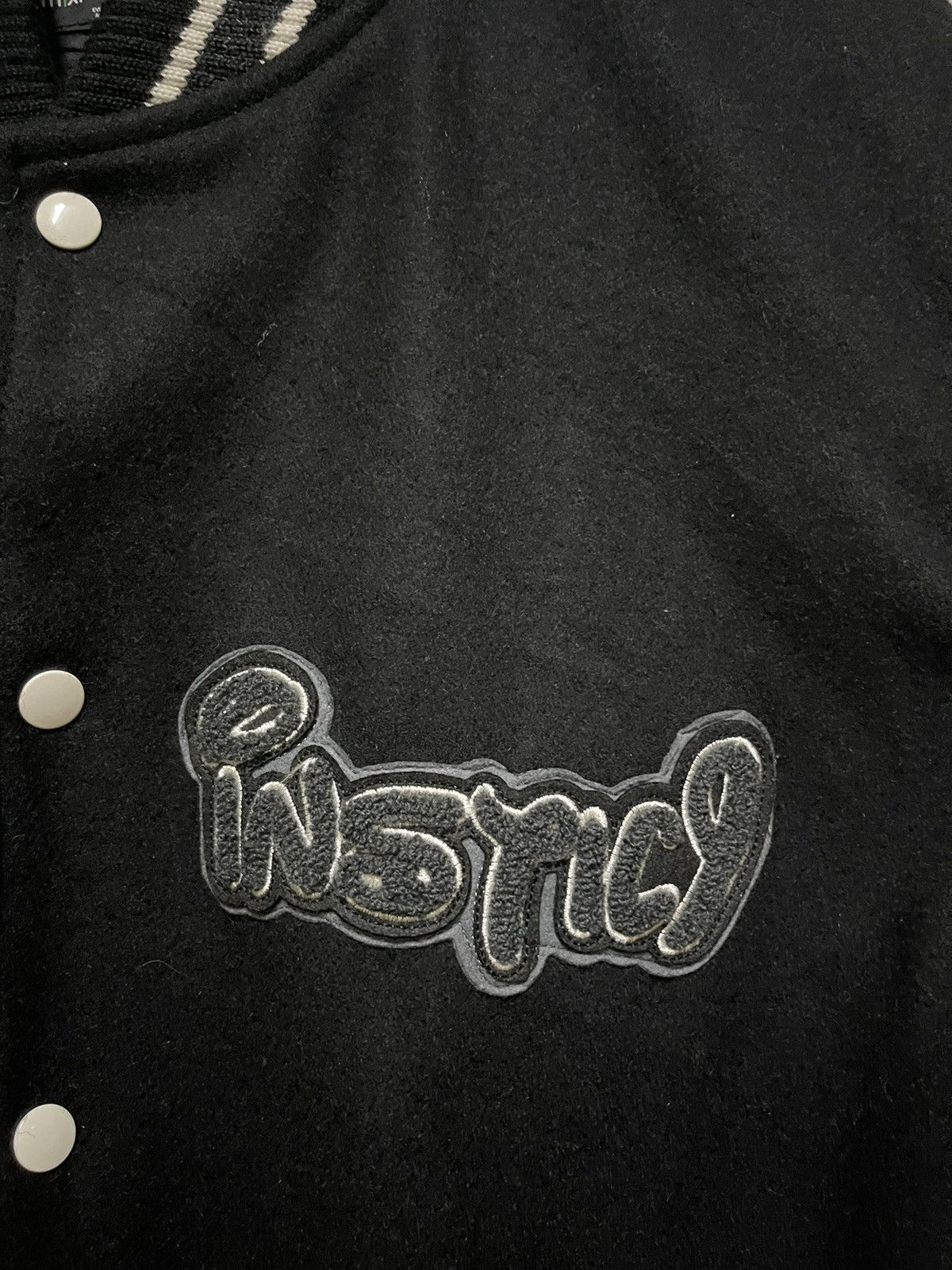 Japanese Brand Brth:Breath / Number Nine Varsity Leather Jacket Size US L / EU 52-54 / 3 - 6 Thumbnail