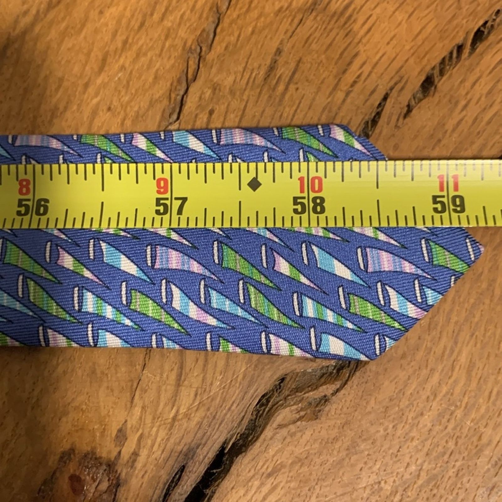 Salvatore Ferragamo Salvatore Ferragamo Italy Italian silk tie sailboats motif Size ONE SIZE - 11 Thumbnail