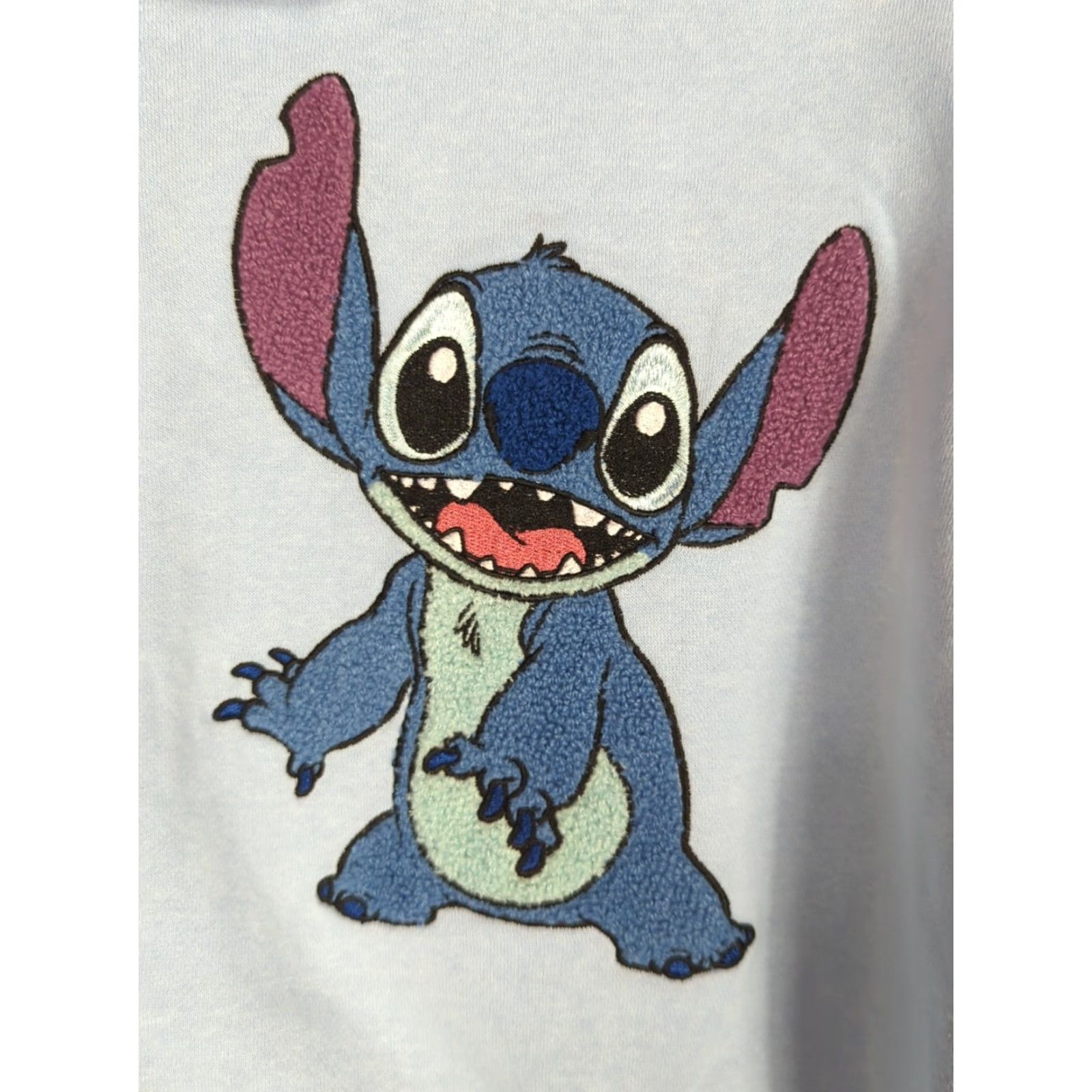 Disney VINTAGE? No. Disney STITCH Women’s Blue Full Zip Character Sweatshirt Hoodie L Jacket Size L / US 10 / IT 46 - 5 Thumbnail