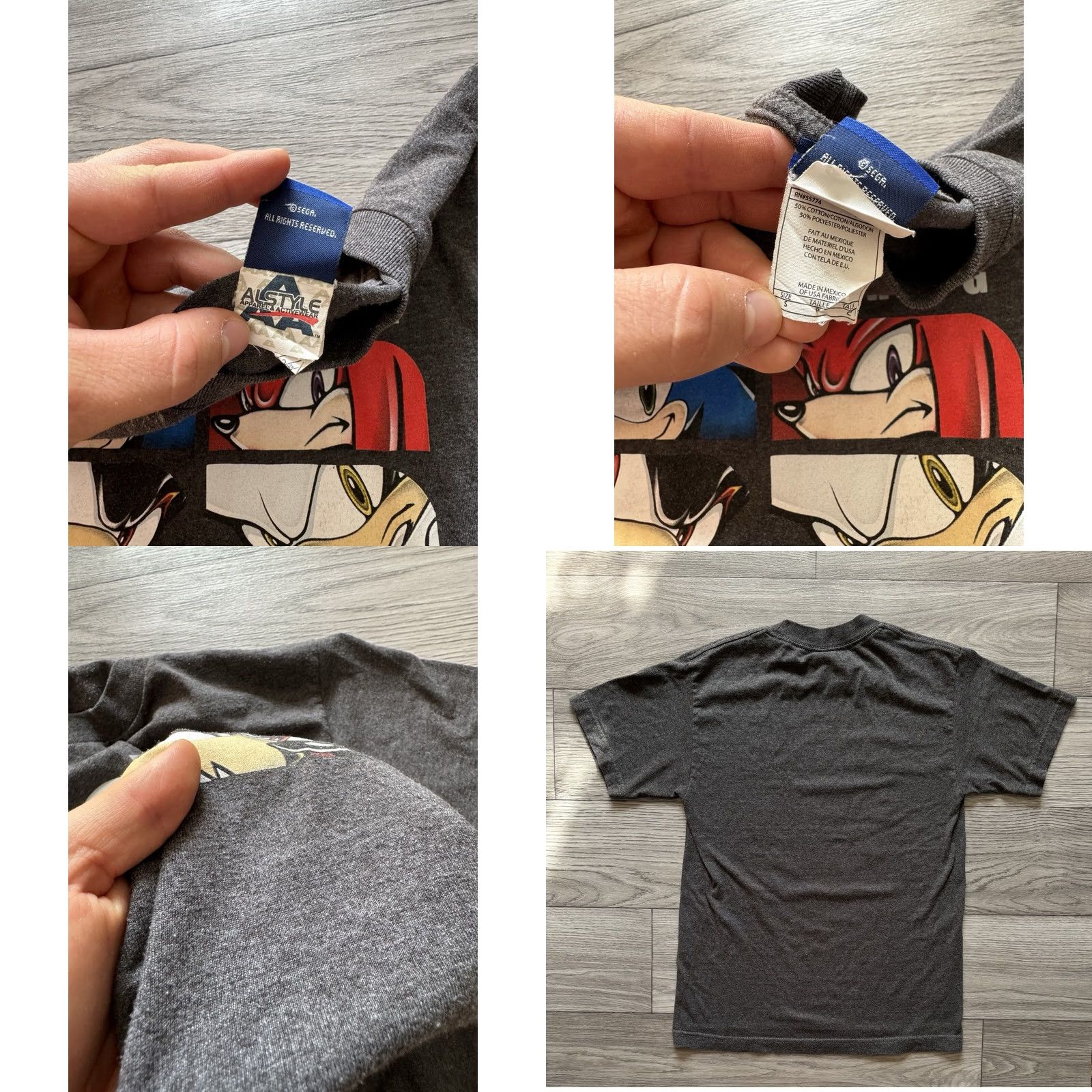 Vintage VINTAGE Sonic THE HEDGEHOG SEGA Video Games T-shirt Grey Men’s SMALL Shirt Mens Small Gray Sonic the Hedgehog 2000s Size US S / EU 44-46 / 1 - 8 Thumbnail