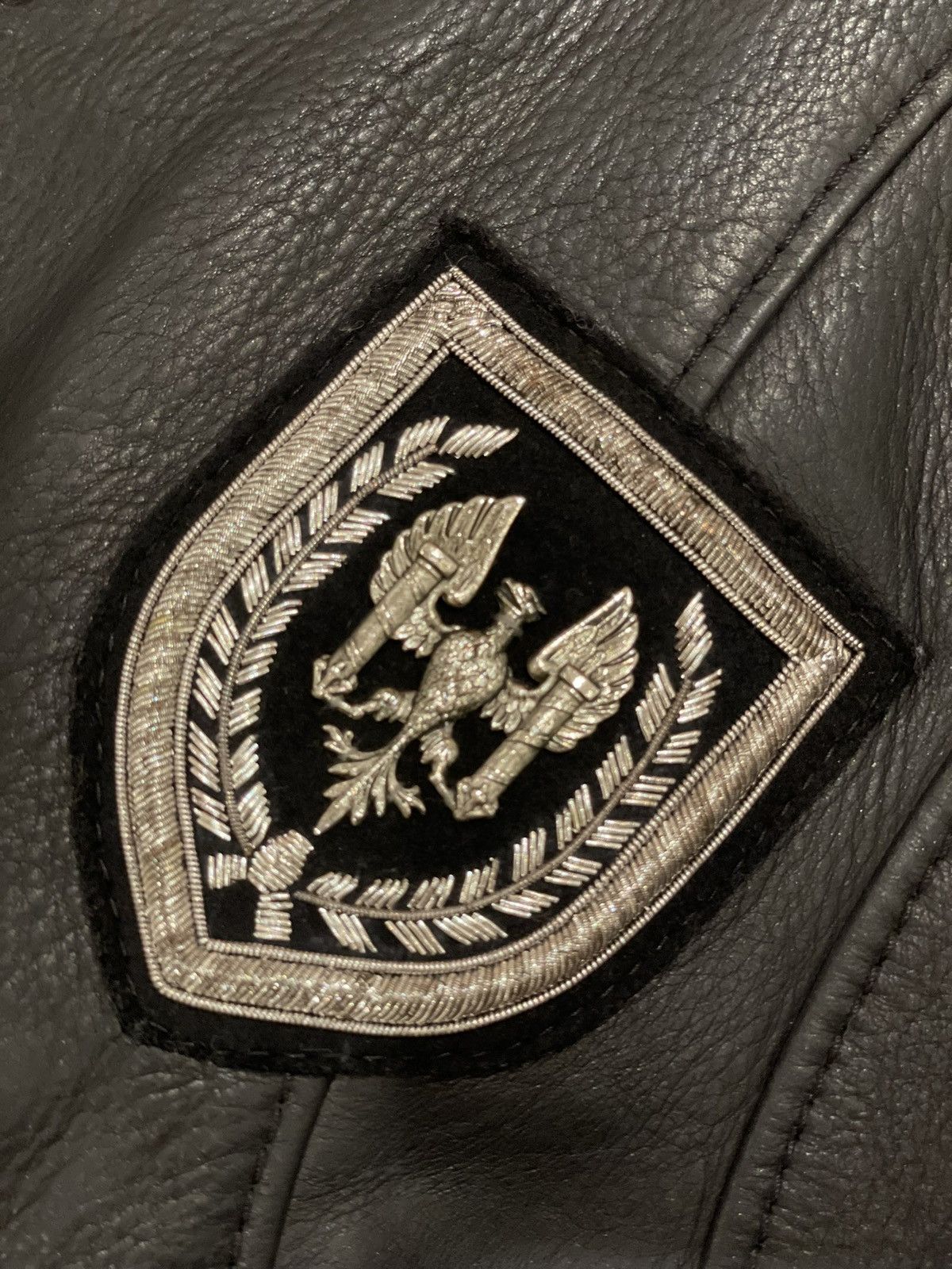 Balmain Balmain Black/Silver Teddy Leather Jacket Size 48FR Size US M / EU 48-50 / 2 - 3 Thumbnail