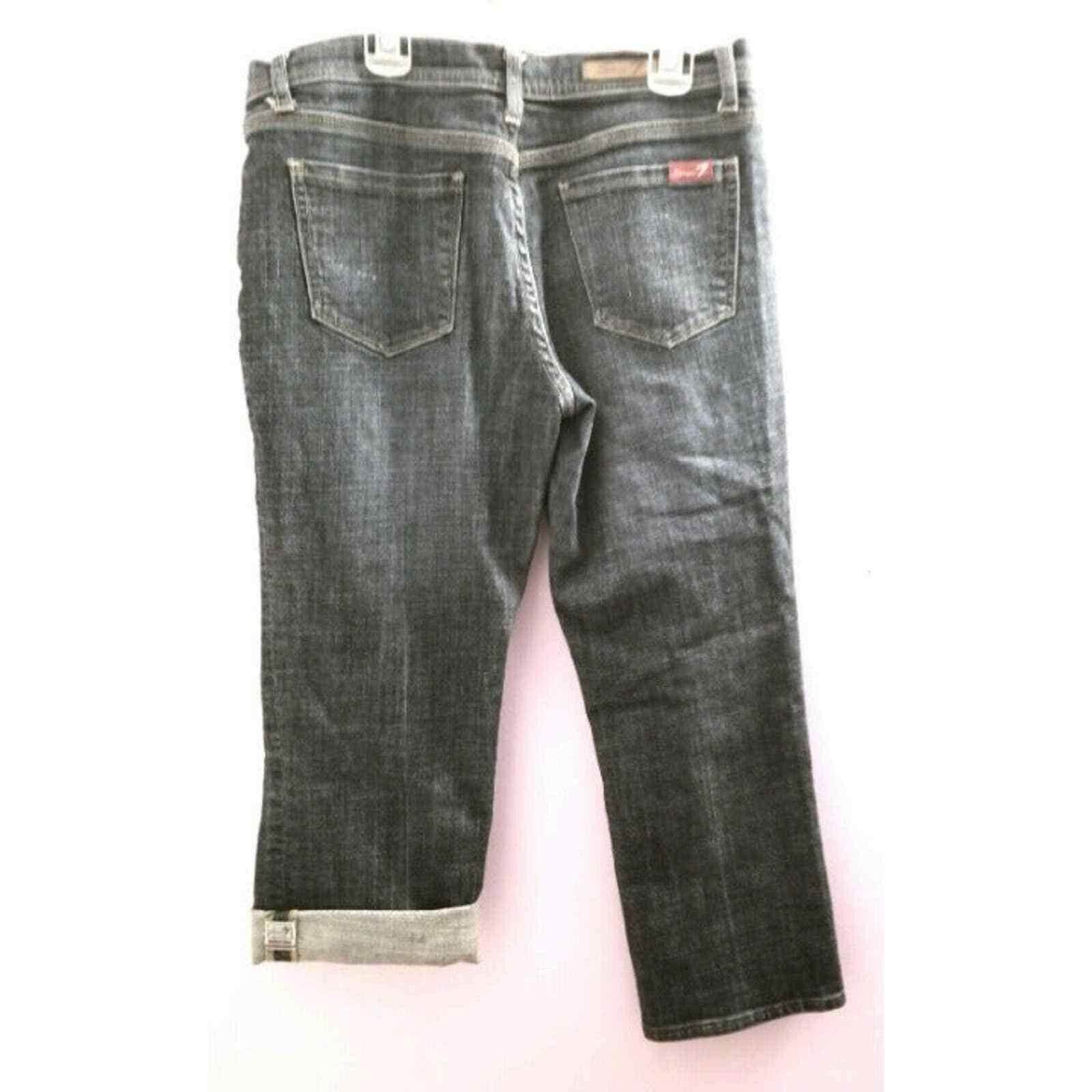 Seven 7 Seven 7 8 Jean Capris 29 Blue Roll Up Denim Pants Slacks Size ONE SIZE - 4 Thumbnail