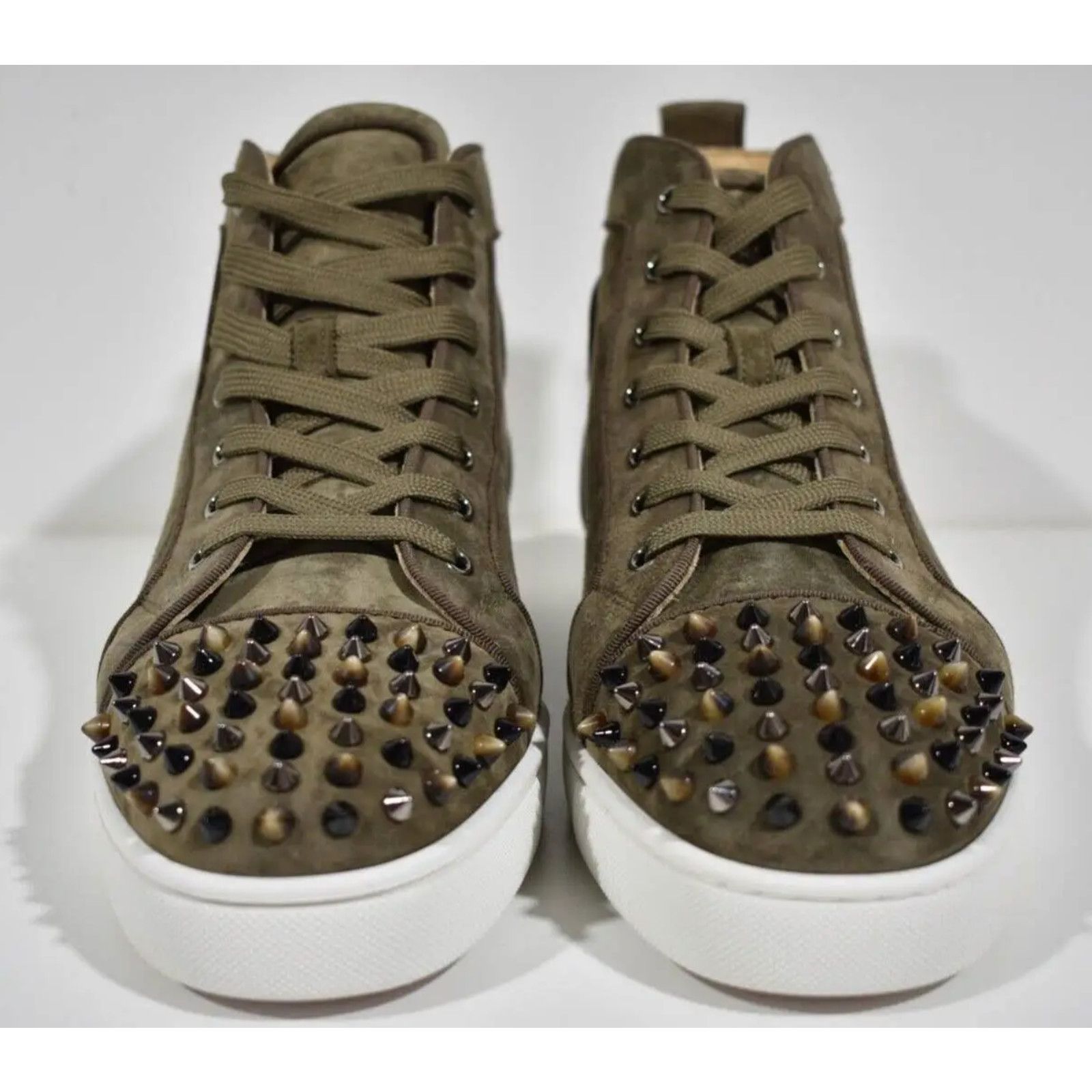 Christian Louboutin Christian Louboutin Lou Spikes Orlato Silex High Top Sneaker Size US 10.5 / EU 43-44 - 5 Thumbnail