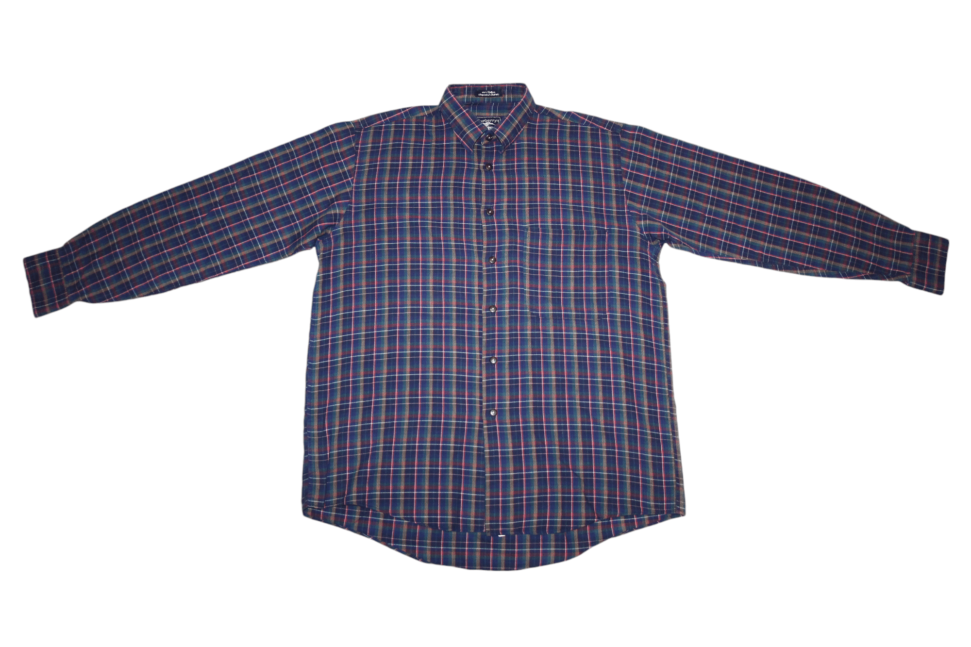 Burberry RARE VTG 💥 Burberrys Prorsum Checkered Cotton Baggy Shirt Size US L / EU 52-54 / 3 - 4 Thumbnail