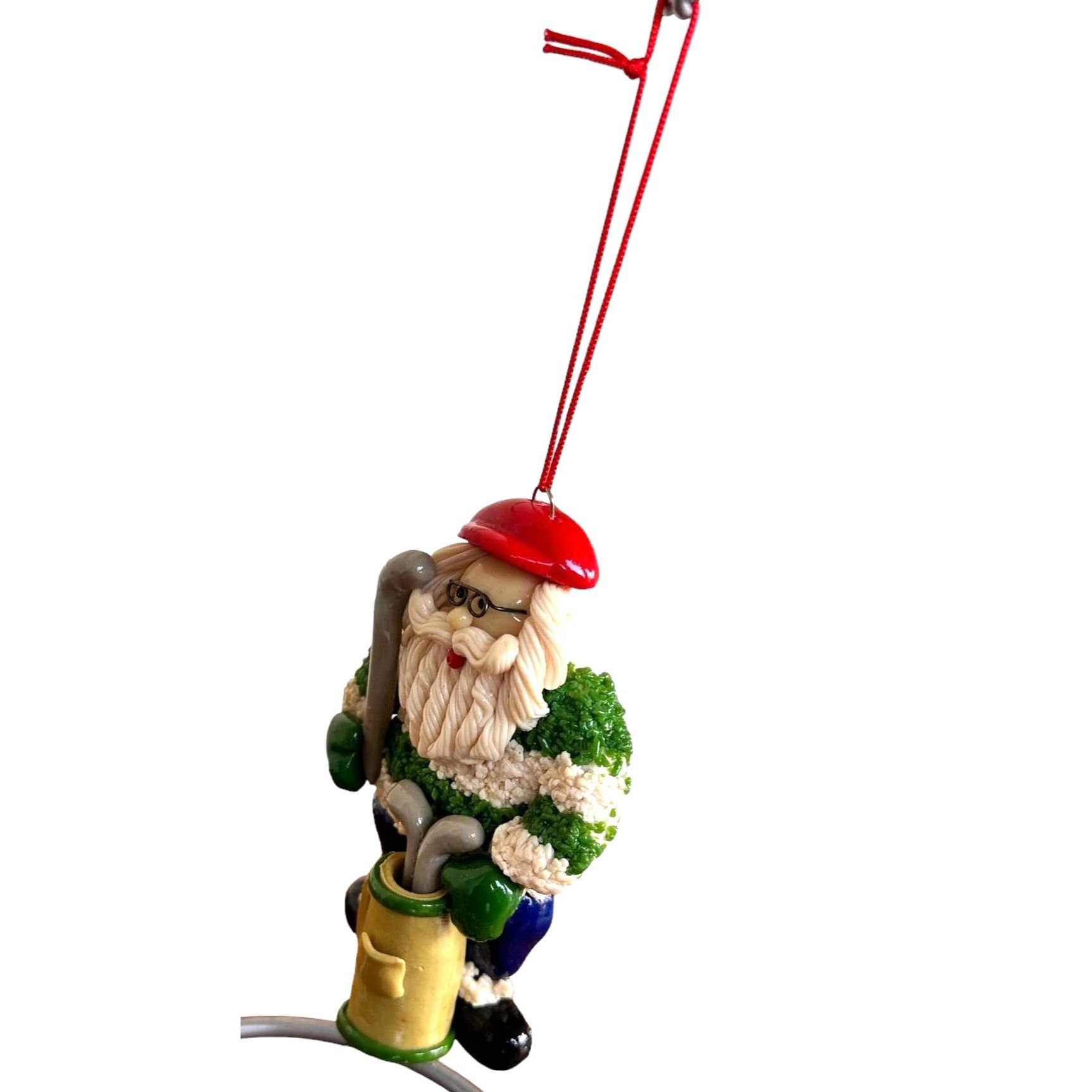 Handmade × Vintage Vintage Handmade Golfer Santa Ornament Christmas Fathers Day Size ONE SIZE - 9 Thumbnail