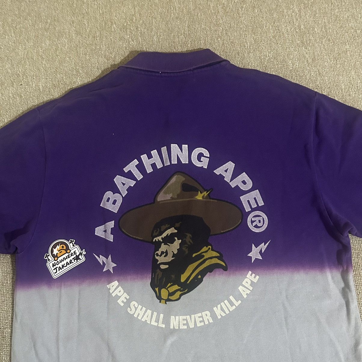 Bape Ape General Gradation Polo Size US L / EU 52-54 / 3 - 2 Thumbnail