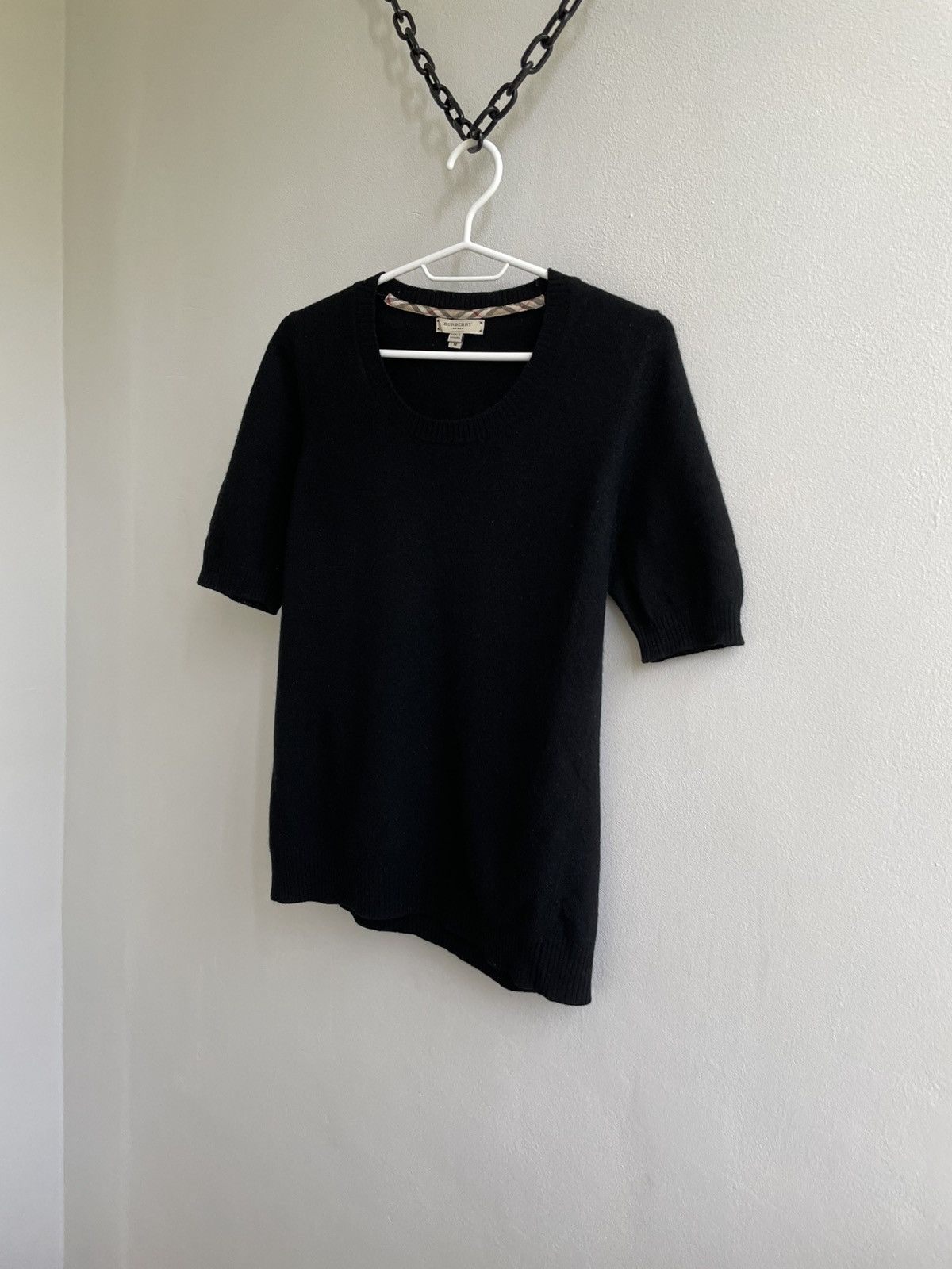 Burberry Burberry Wool Short Sleeve T Shirt Sweater Pullover Tee Size M / US 6-8 / IT 42-44 - 2 Thumbnail