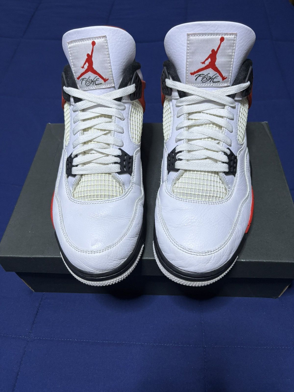 Jordan Brand Jordan 4 Retro Red Cement 2023 Size 12 Size US 12 / EU 45 - 1 Thumbnail