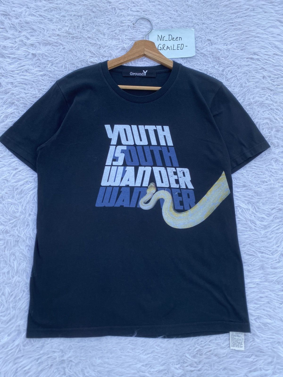 Yohji Yamamoto Rare Yohji Yamamoto Ground Y Snake Tshirt Size US M / EU 48-50 / 2 - 5 Thumbnail